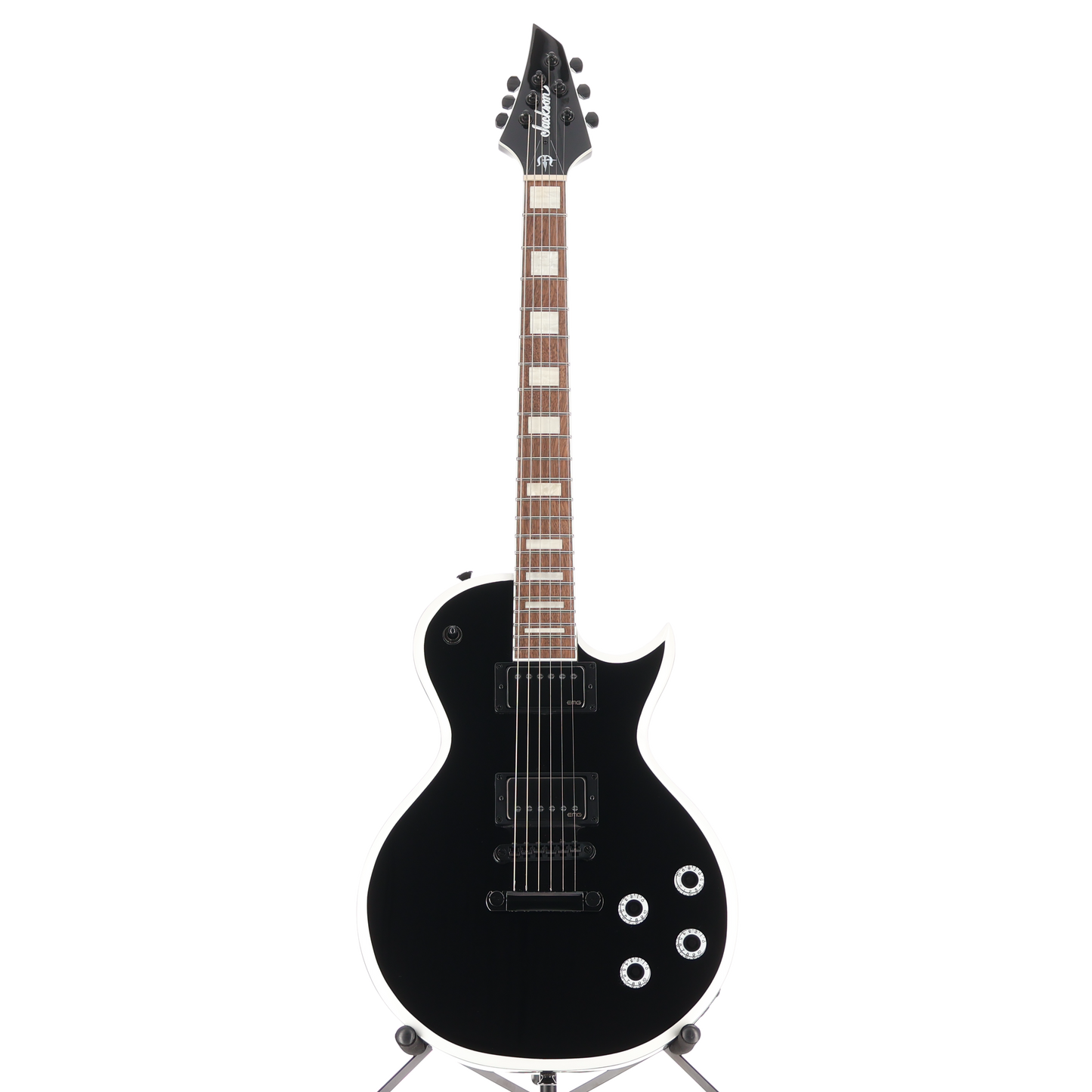 Jackson X Series Signature Marty Friedman MF-1, Gloss Black with White Bevels, Pro Setup (B8) (24524) (14924)