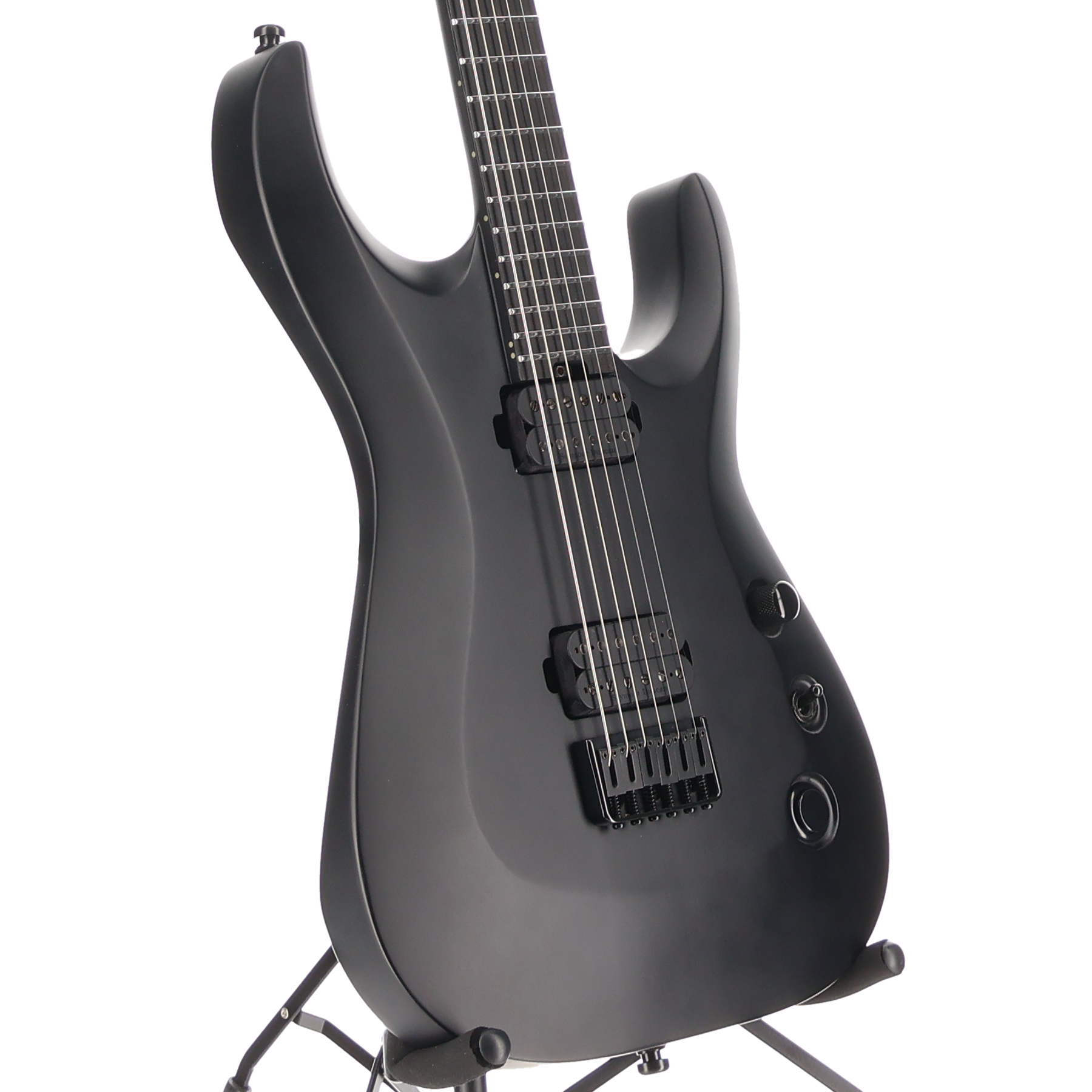 Jackson Pro Plus XT Soloist SLAT HT6 Baritone, Ebony Fingerboard, Satin Black (M1)(00883) (00883)