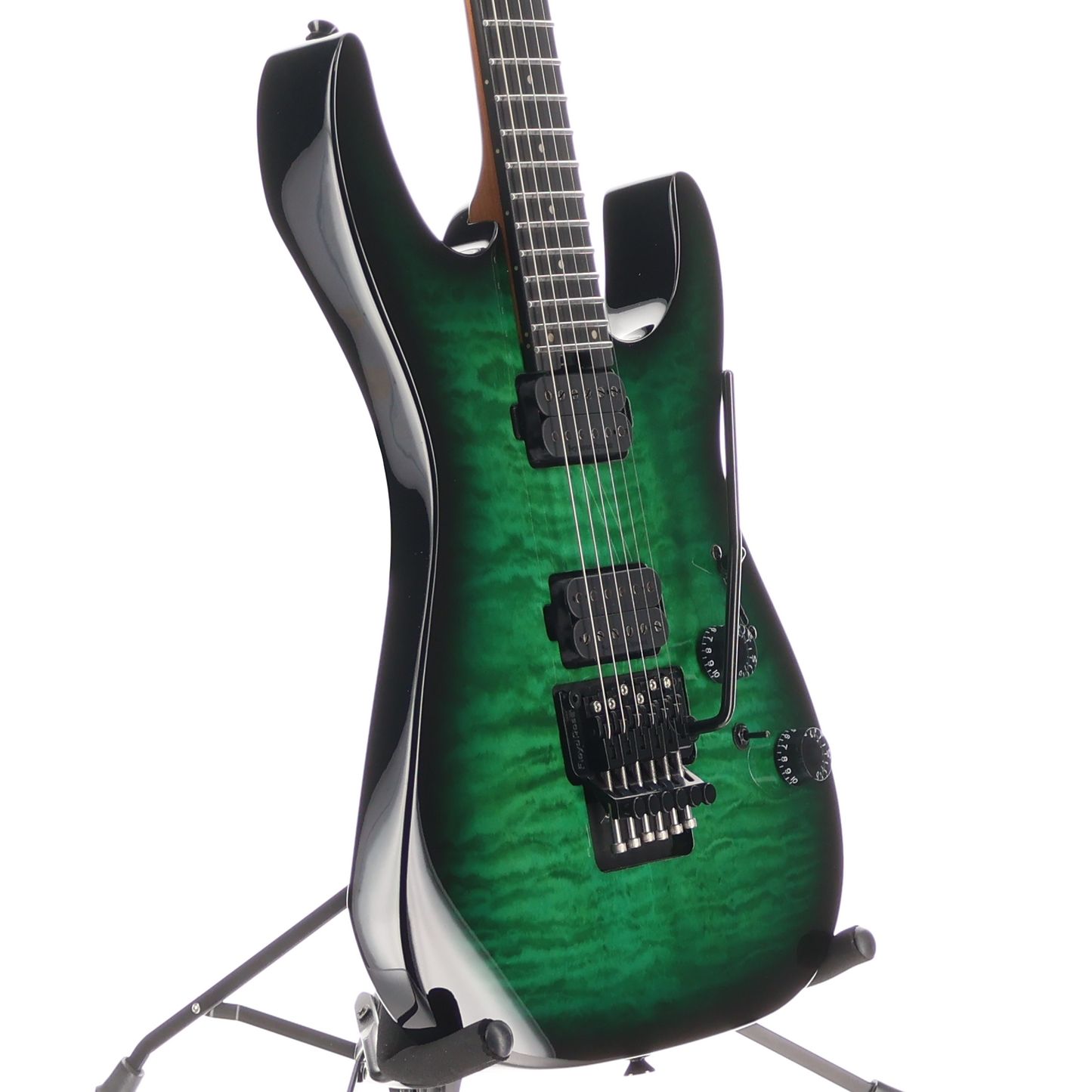 Charvel Pro-Mod Plus Dinky DK24 HH Floyd Rose QM EB Cloaked Emerald Green (Y4) (00376)