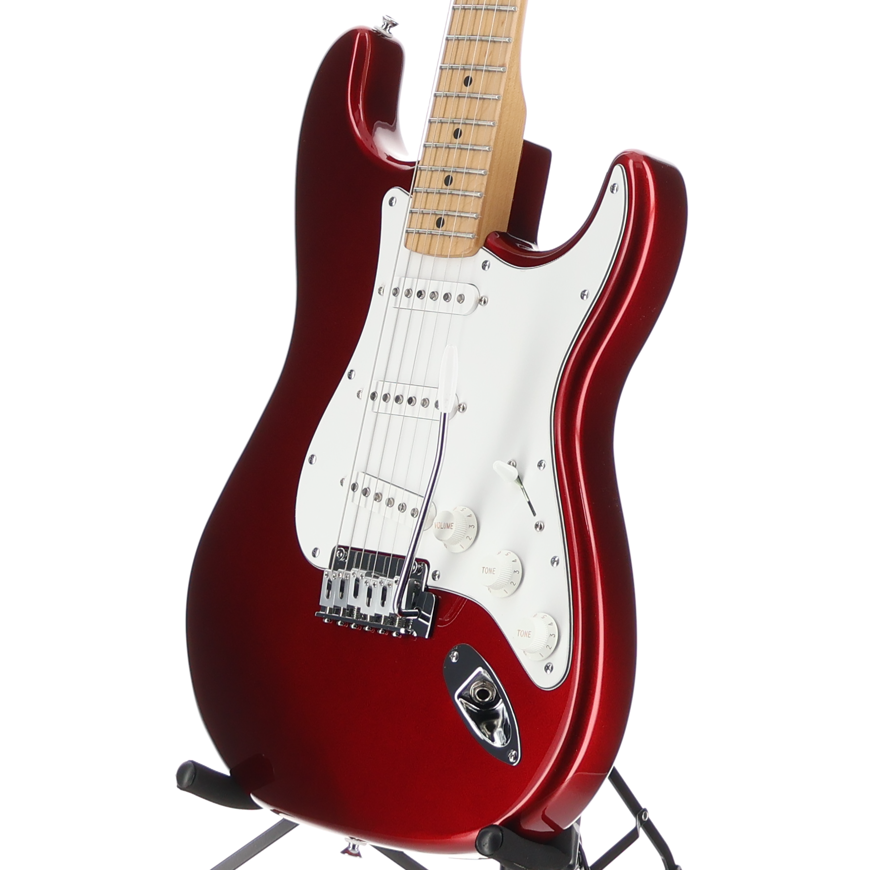 Fender Standard Stratocaster, Maple Fingerboard, White Pickguard, Candy Cola (U1) (00691)
