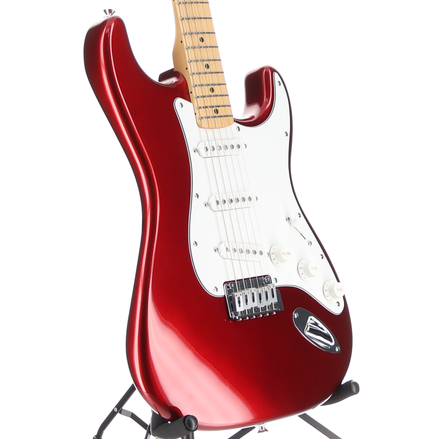 Fender Standard Stratocaster, Maple Fingerboard, White Pickguard, Candy Cola (W12) (00820)
