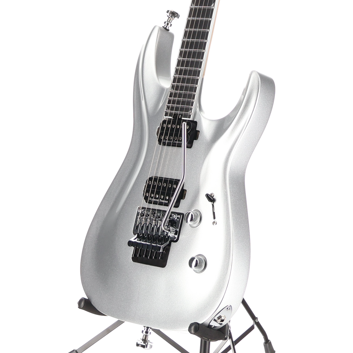 Jackson Pro Plus Series Soloist SLA2, Ebony Fingerboard, Quicksilver (#P1) (01271)