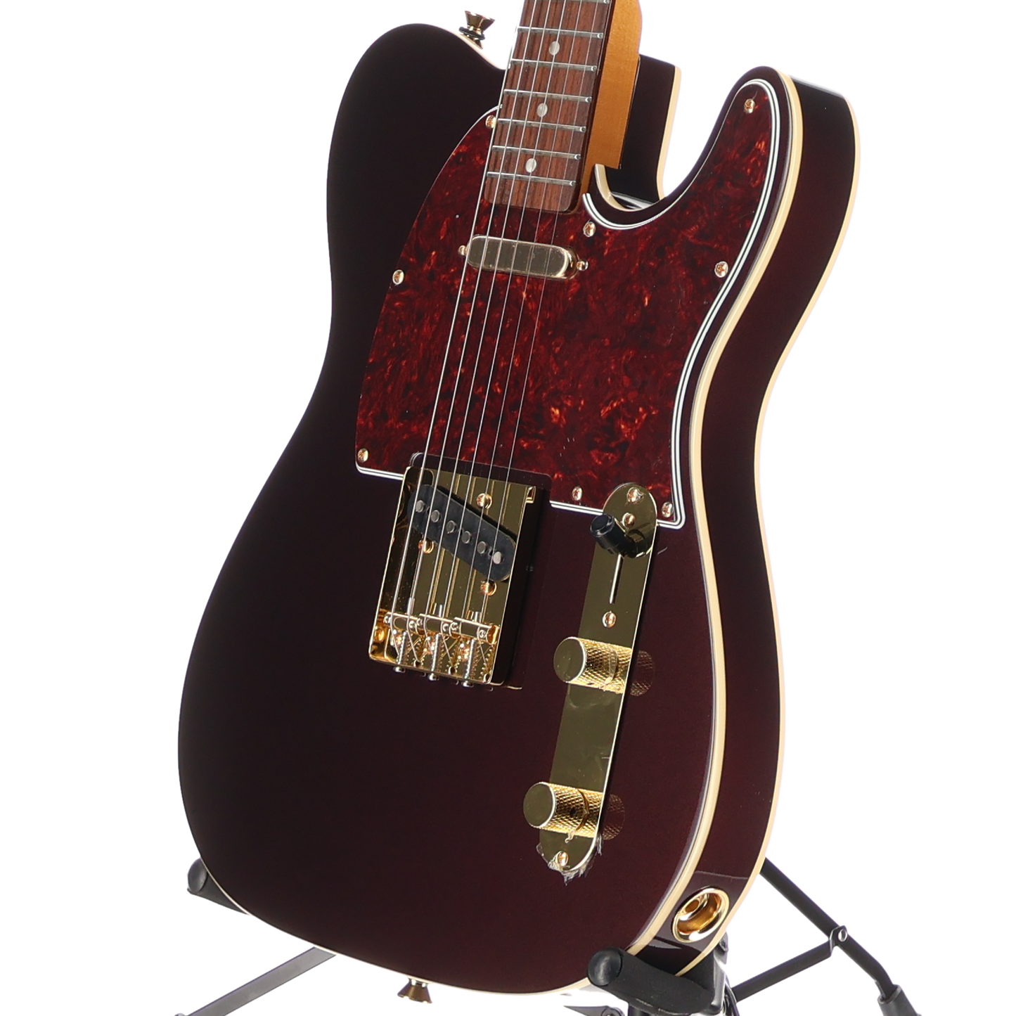 Squier FSR Classic Vibe '60s Custom Telecaster, Laurel Fingerboard, Tortoiseshell Pickguard, Gold Hardware, Oxblood (BB1) (00944)
