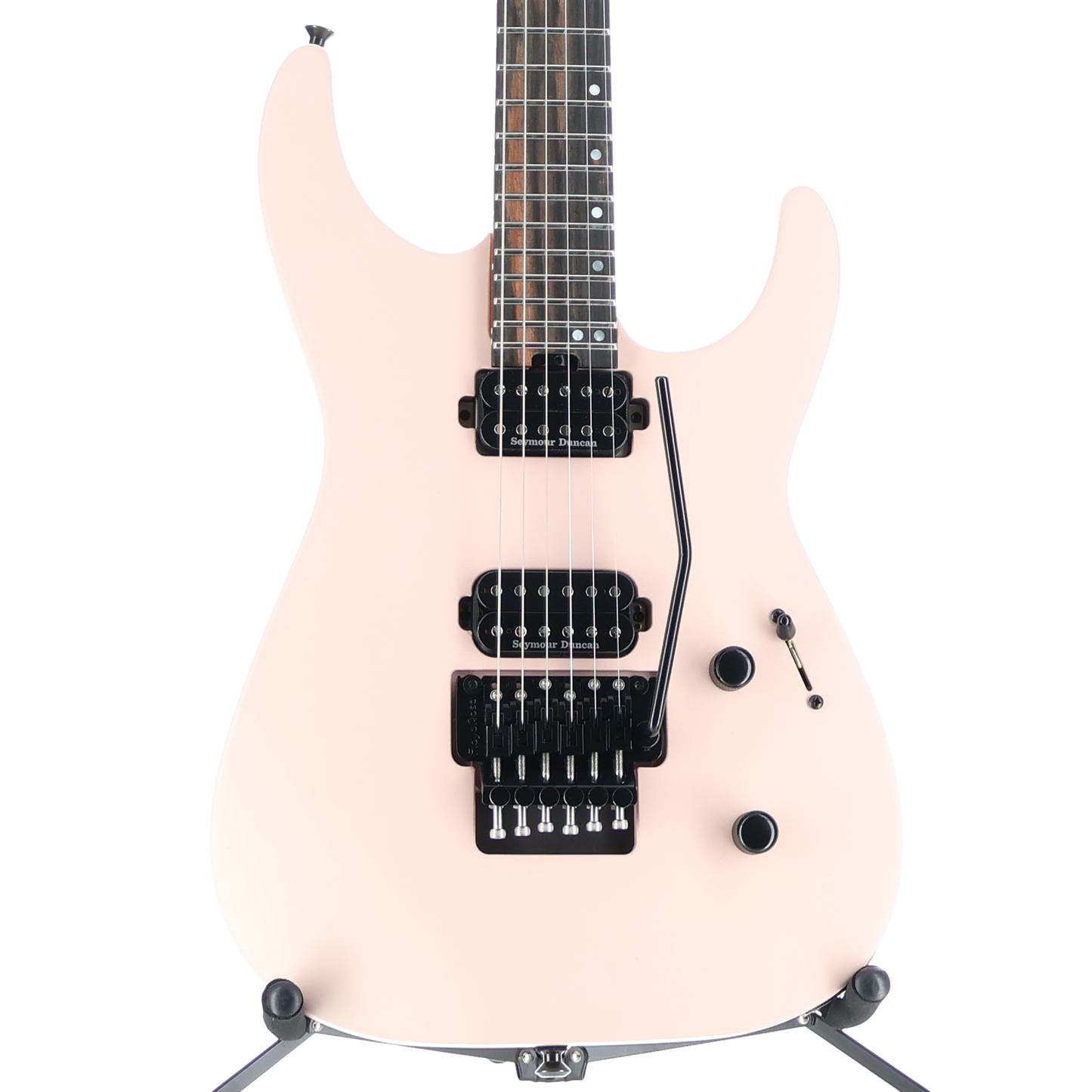 Jackson American Series Virtuoso, Streaked Ebony Fingerboard, Satin Shell Pink (RC4) (01989)
