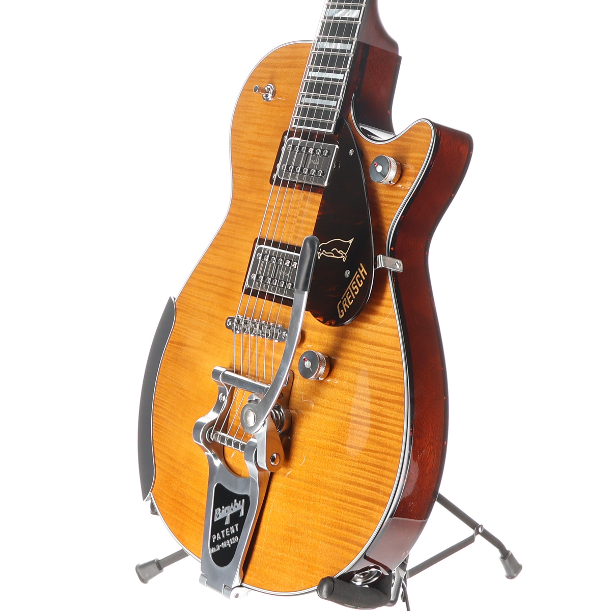 Gretsch G6134TFM-NH Nigel Hendroff Signature Penguin, Ebony Fingerboard, Amber Flame (R2) (24933)