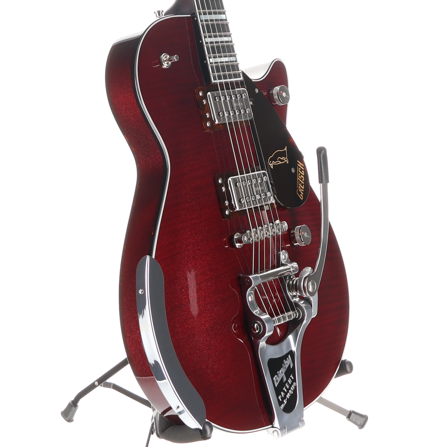 Gretsch G6134TFM-NH Nigel Hendroff Signature Penguin, Ebony Fingerboard, Dark Cherry Metallic Flame (H11) (24948)