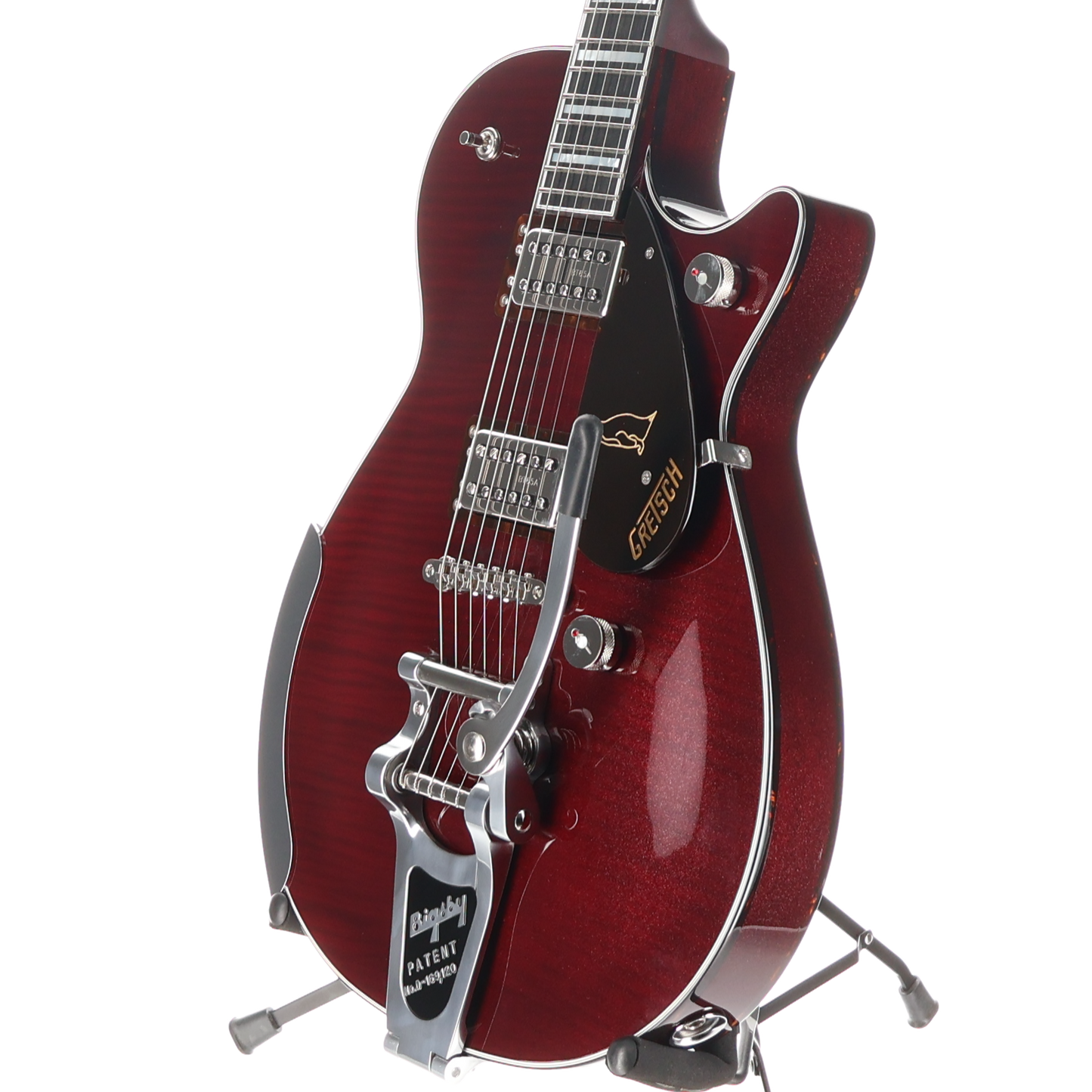 Gretsch G6134TFM-NH Nigel Hendroff Signature Penguin, Ebony Fingerboard, Dark Cherry Metallic Flame (H11) (24948)