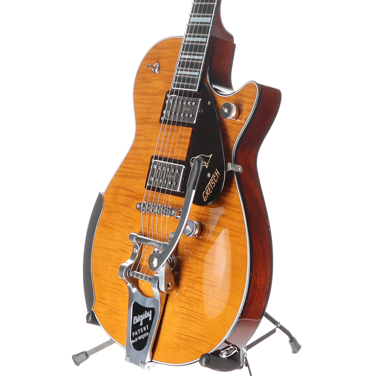 Gretsch G6134TFM-NH Nigel Hendroff Signature Penguin, Ebony Fingerboard, Amber Flame (P5) (10197)