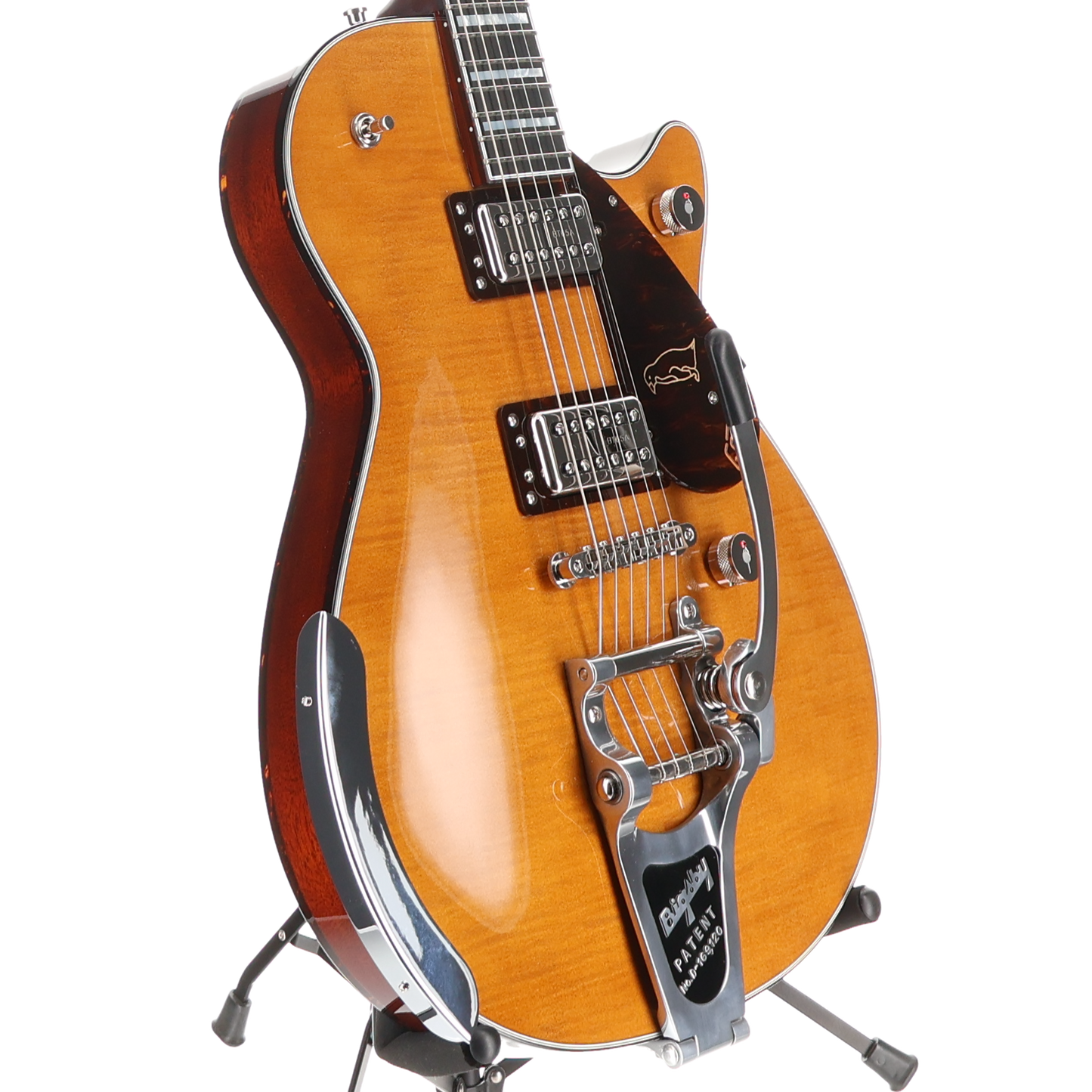 Gretsch G6134TFM-NH Nigel Hendroff Signature Penguin Ebony Fingerboard Amber Flame (S8)(41089) (41089)