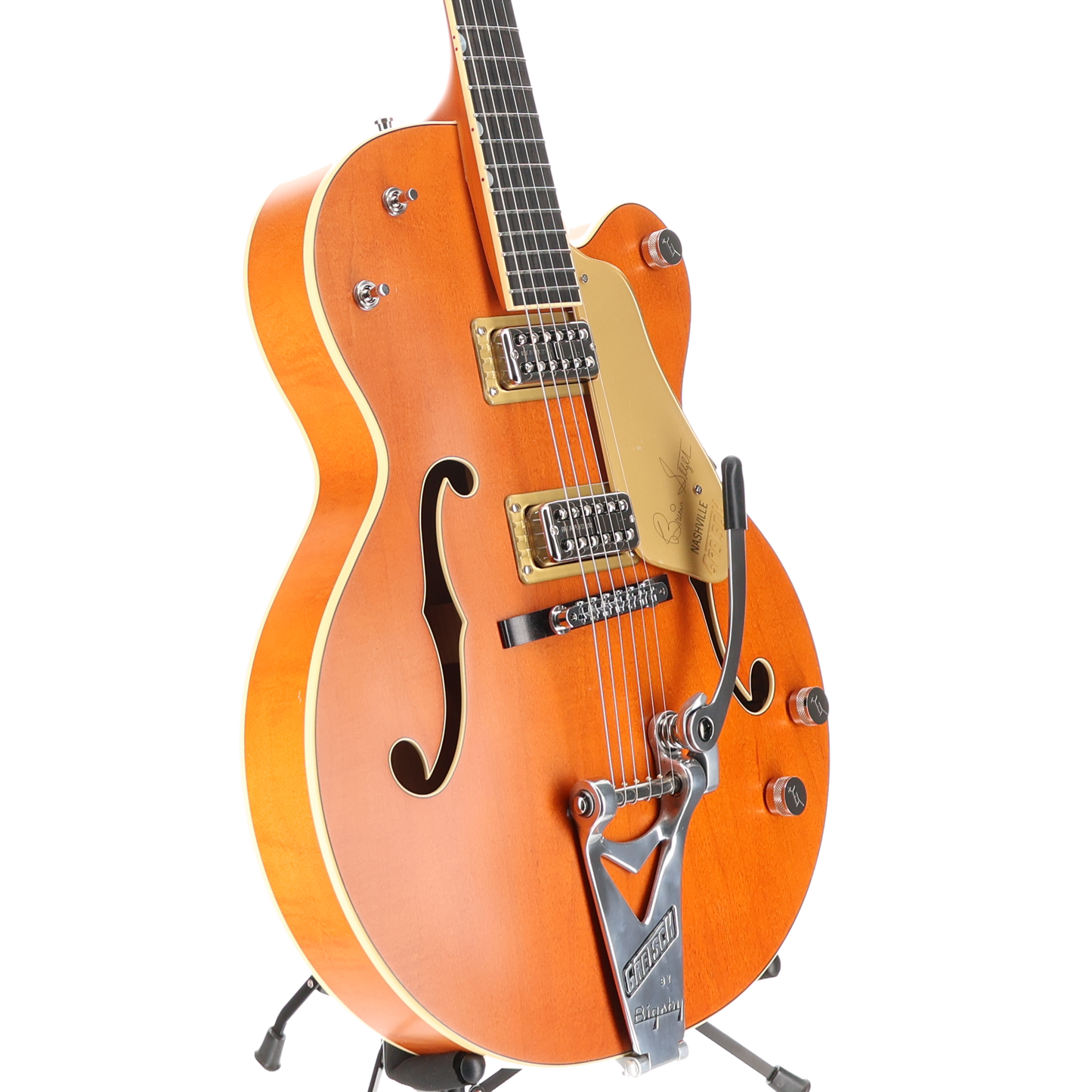 Gretsch G6120T-BSSMK Brian Setzer Signature Nashville Hollow Body '59 "Smoke" with Bigsby Smoke Orange (C10) (61763)