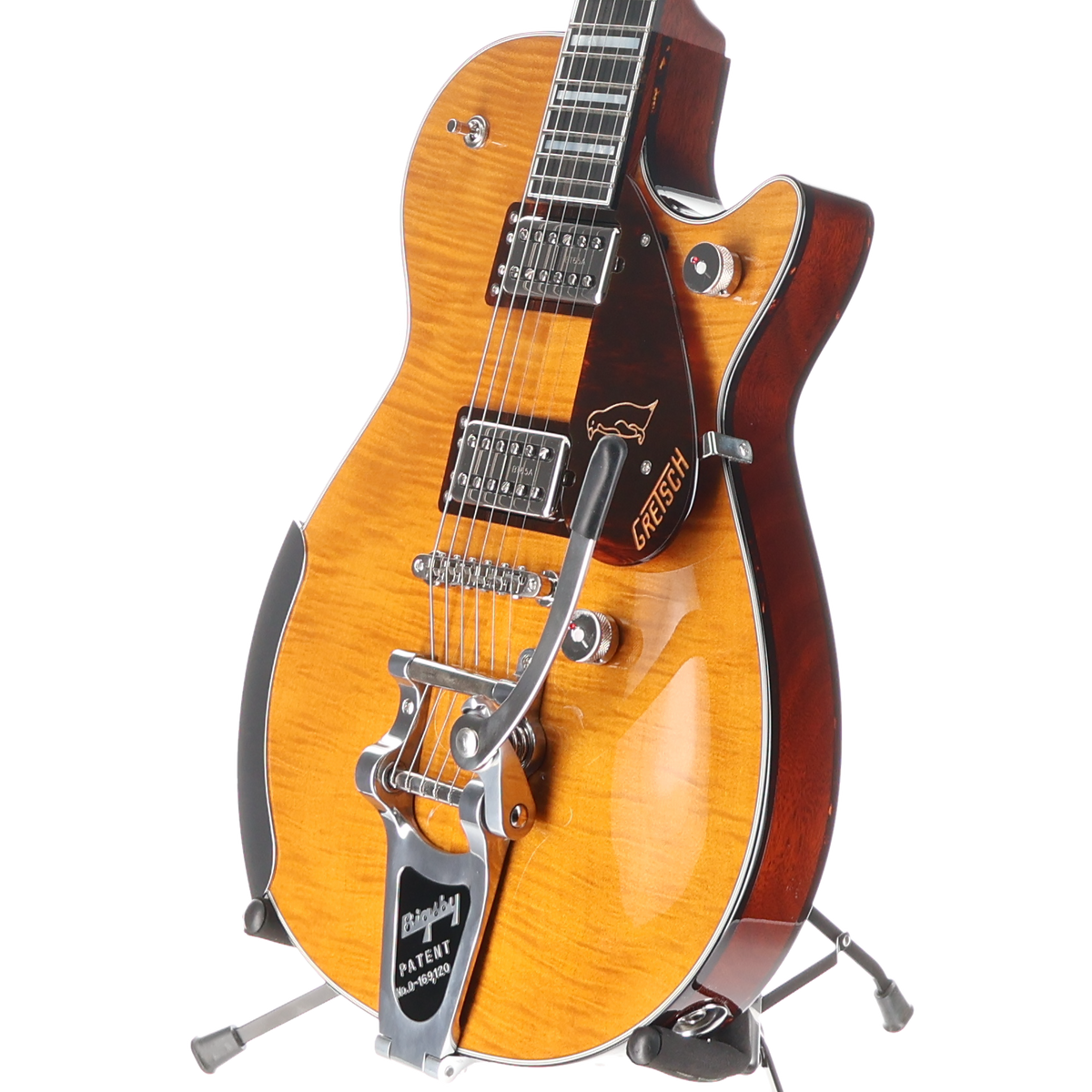 Gretsch G6134TFM-NH Nigel Hendroff Signature Penguin, Ebony Fingerboard, Amber Flame (X12) (72320)