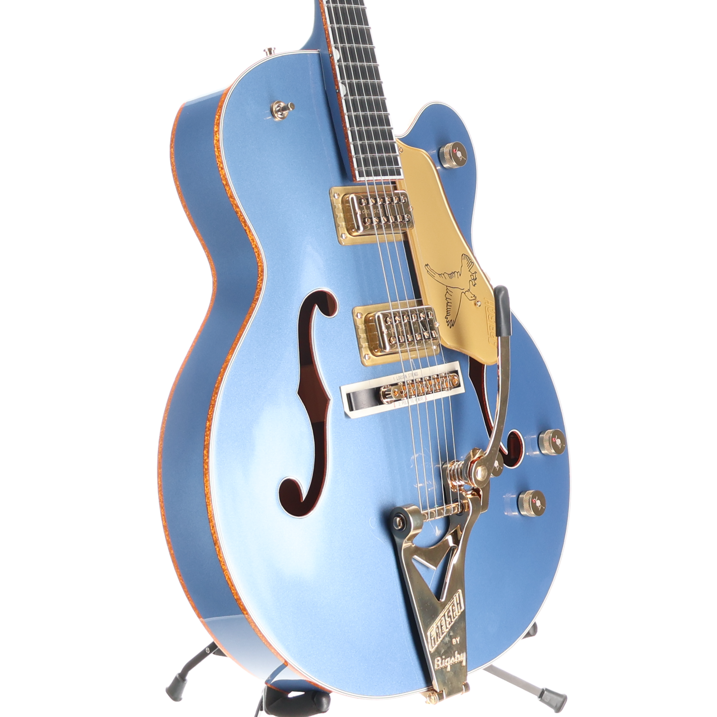 Gretsch Falcon Hollow Body String-Thru Bigsby Ebony Fingerboard - Cerulean Smoke (I10) (24470)