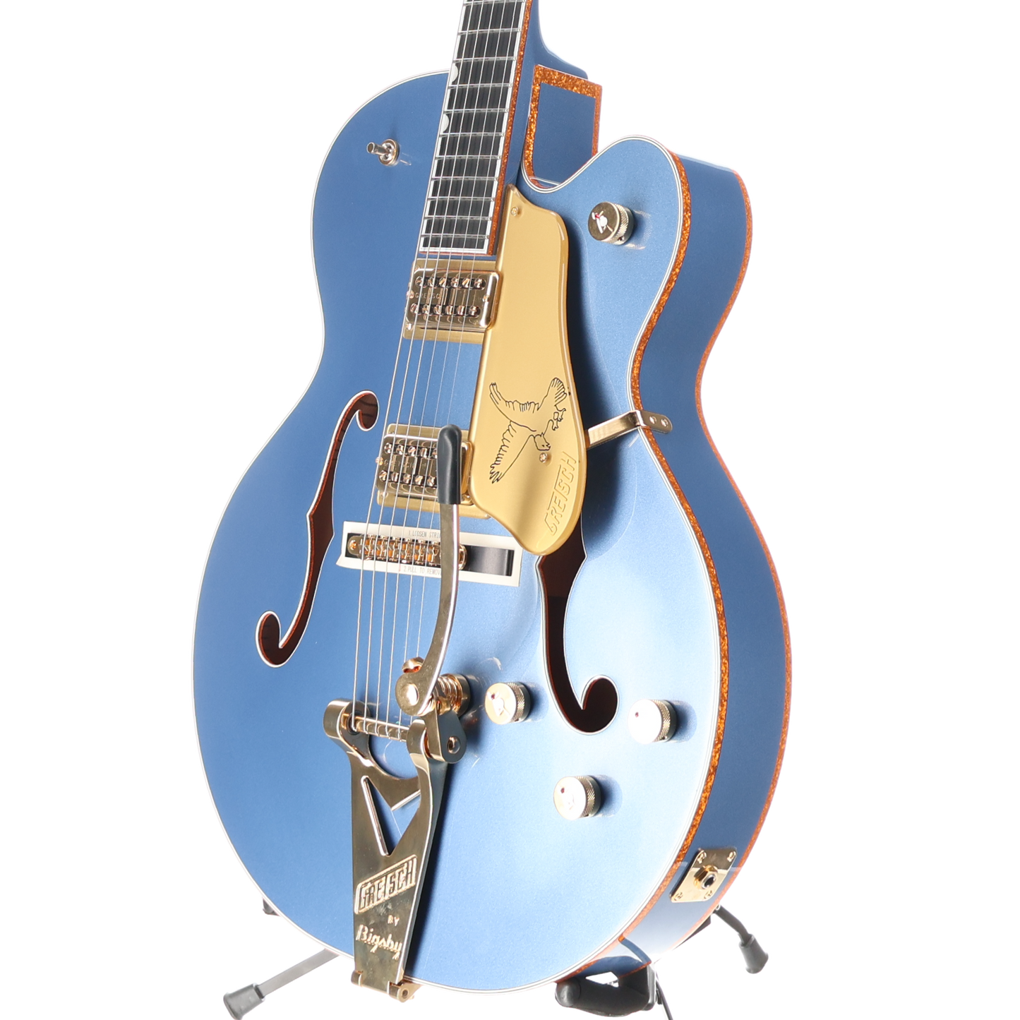 Gretsch Falcon Hollow Body String-Thru Bigsby Ebony Fingerboard - Cerulean Smoke (I10) (24470)