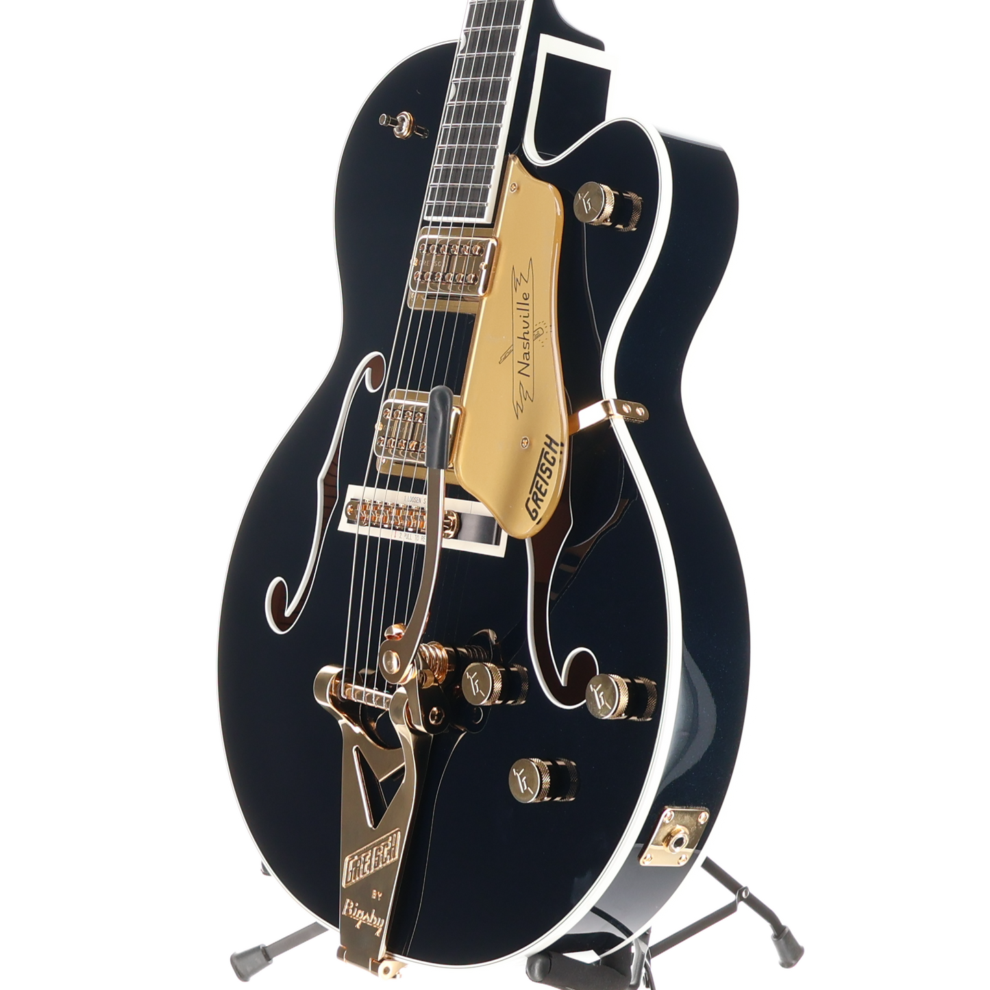 Gretsch Nashville Hollow Body with String-Thru Bigsby and Gold Hardware, Ebony Fingerboard - Midnight Sapphire (P) (24502)