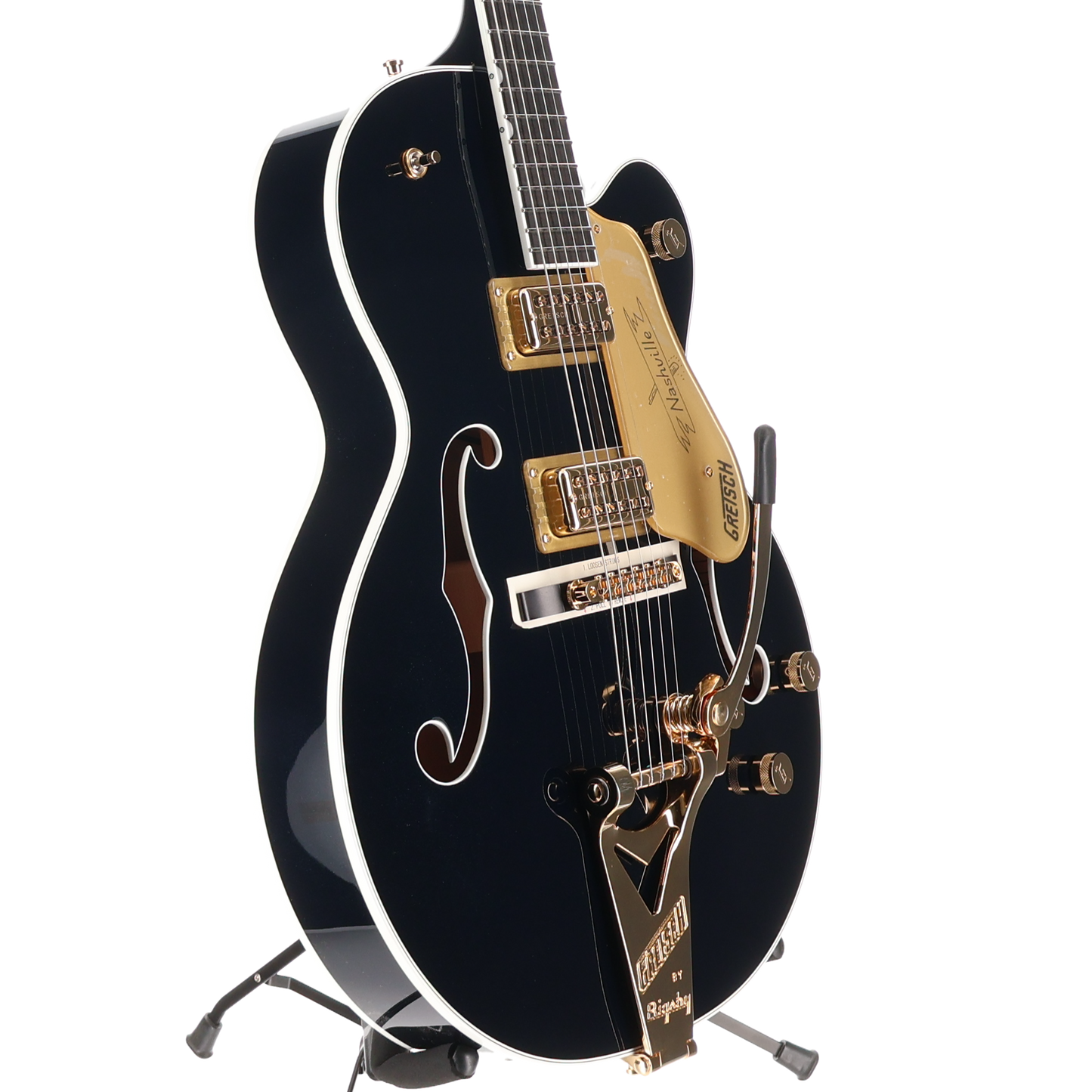 Gretsch Nashville Hollow Body String-Thru Bigsby Gold Hardware Ebony Fingerboard - Midnight Sapphire (RC1) (24513)