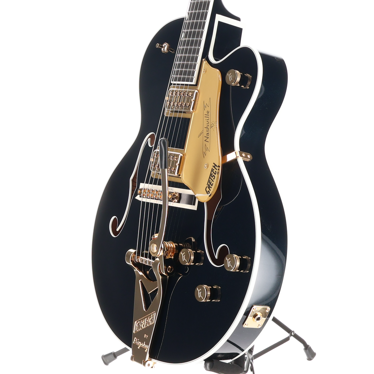 Gretsch Nashville Hollow Body String-Thru Bigsby Gold Hardware Ebony Fingerboard - Midnight Sapphire (RC1) (20698)