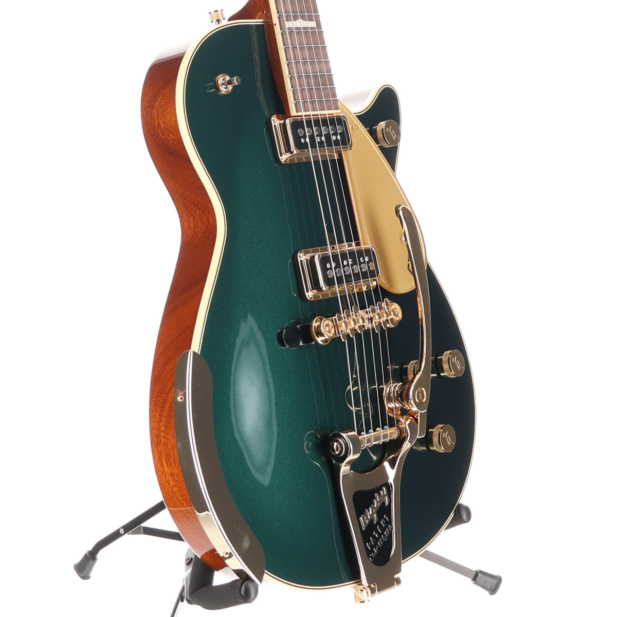 Gretsch G6128T-57 Vintage Select 57 Duo Jet with Bigsby, TV Jones, Cadillac Green (M1) (61423)