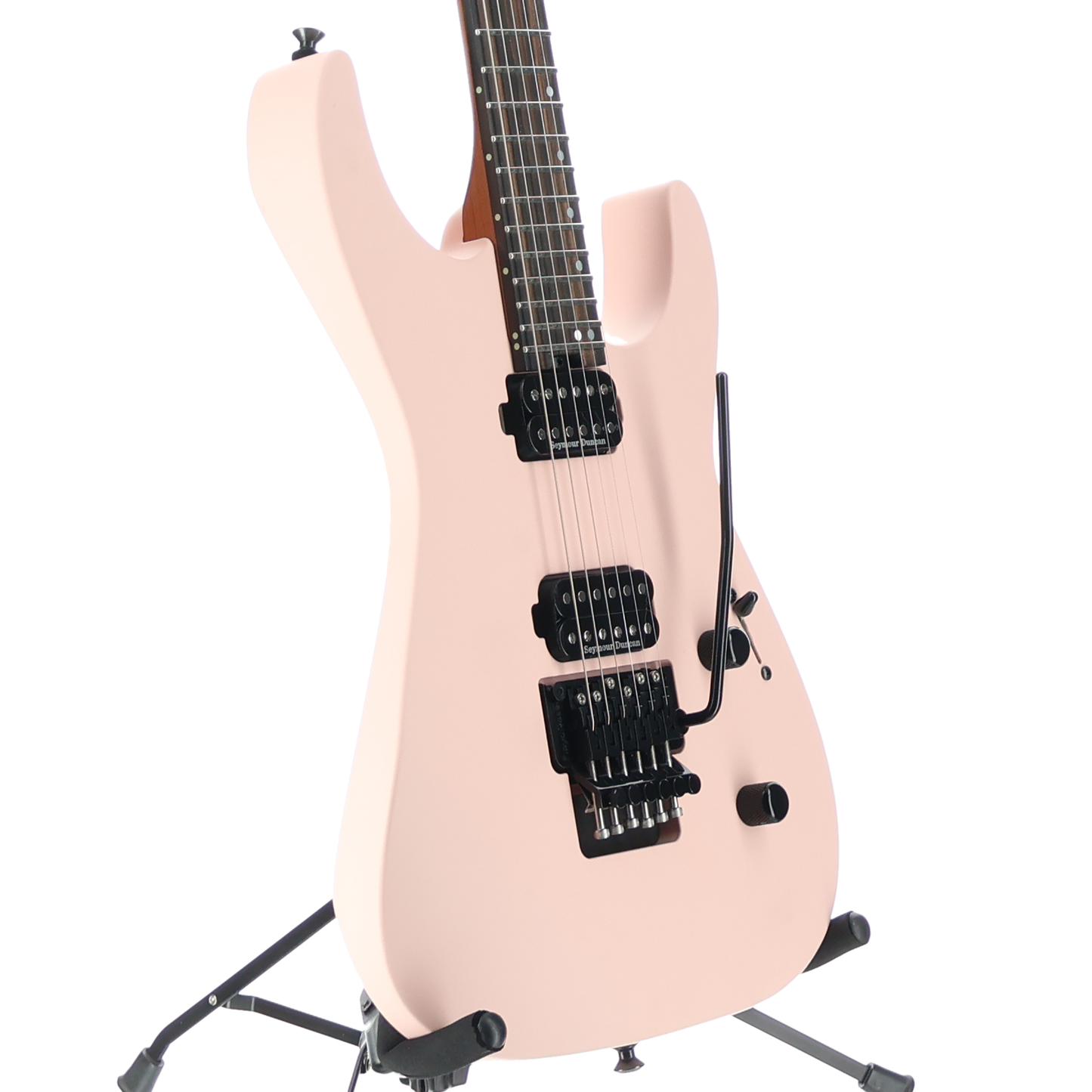 Jackson American Series Virtuoso, Streaked Ebony Fingerboard, Satin Shell Pink (G6) (02893)