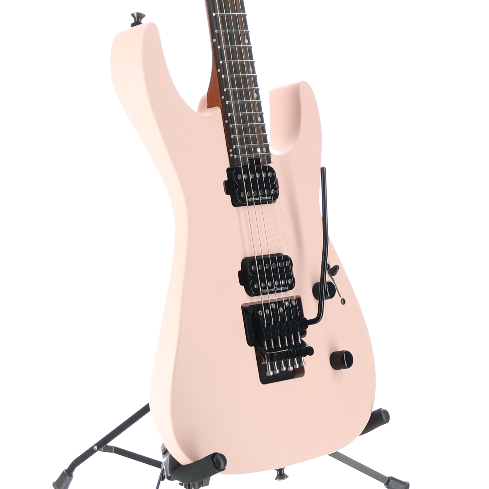 Jackson American Series Virtuoso, Streaked Ebony Fingerboard, Satin Shell Pink (G6) (02893)