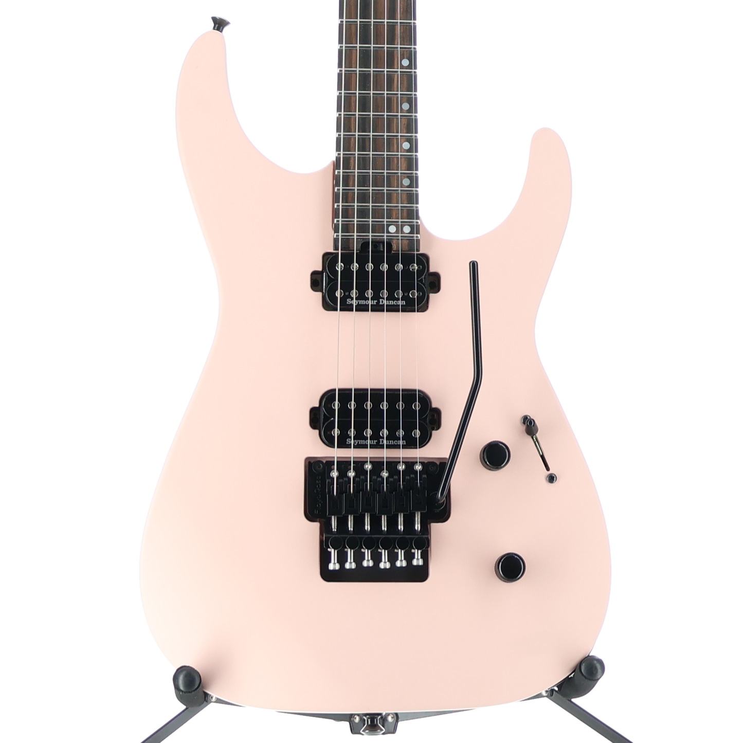 Jackson American Series Virtuoso, Streaked Ebony Fingerboard, Satin Shell Pink (G6) (02893)