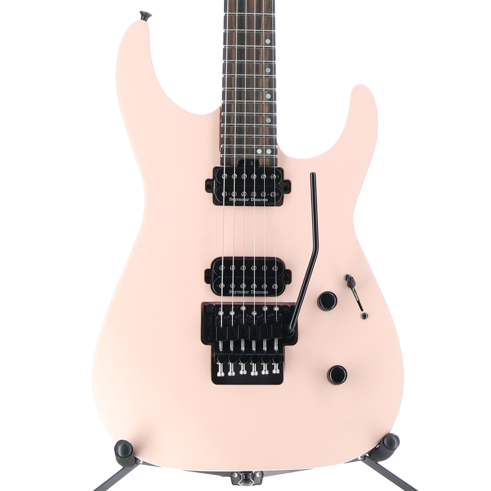 Jackson American Series Virtuoso, Streaked Ebony Fingerboard, Satin Shell Pink (G6) (02893)