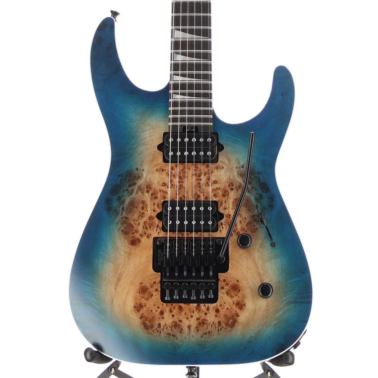 Jackson MJ Series Dinky DKRP, Ebony Fingerboard, Transparent Blue Burst (W2) (00179)