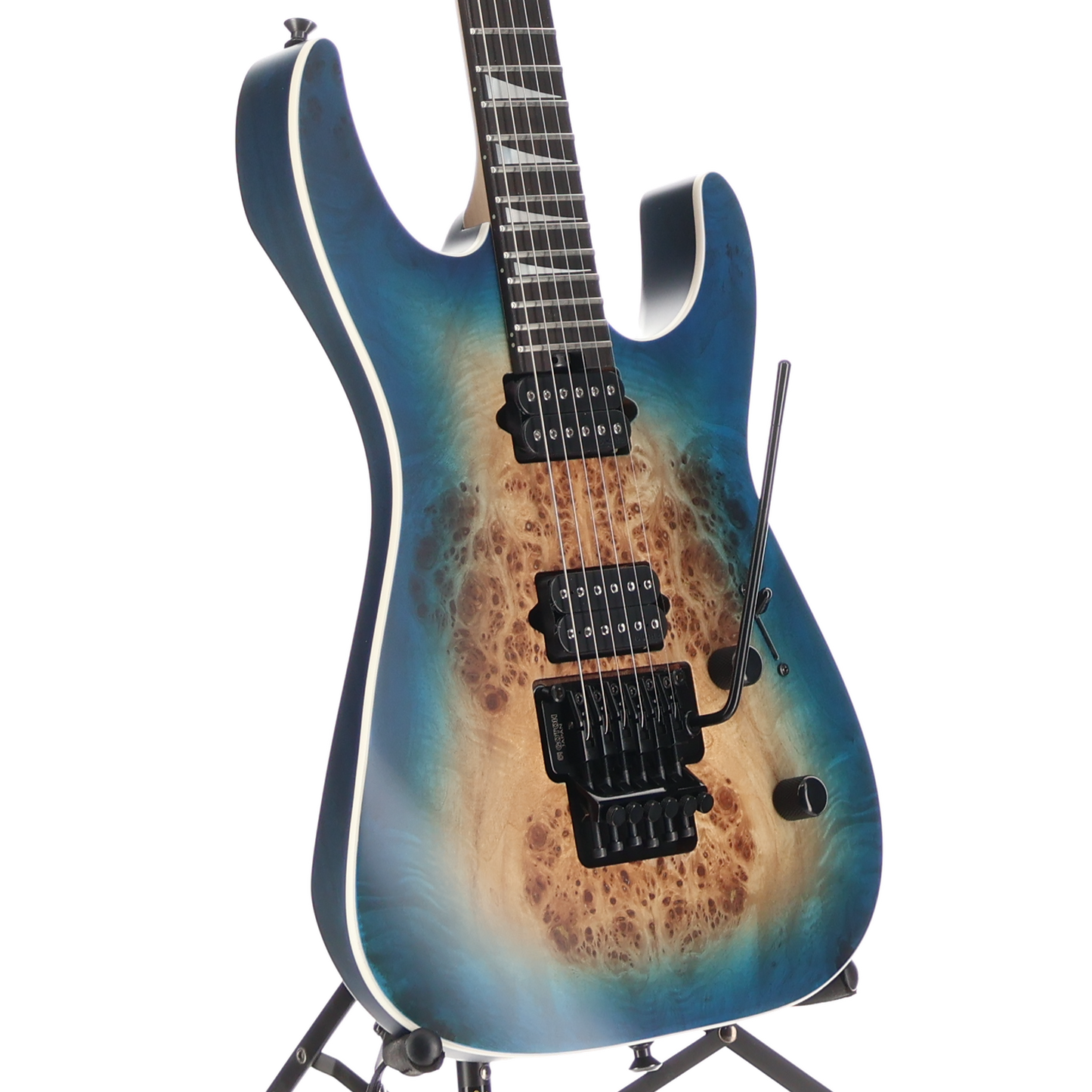 Jackson MJ Series Dinky DKRP, Transparent Blue Burst, Plays Great (W2) (00179)