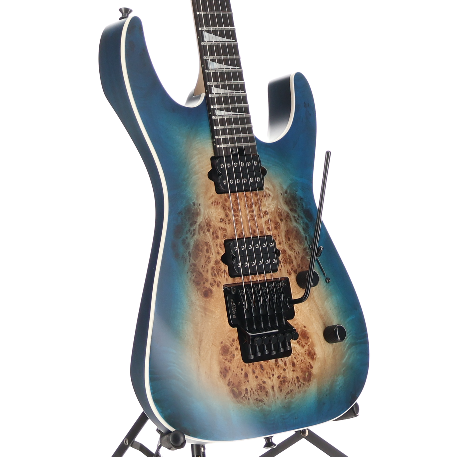 Jackson MJ Series Dinky DKRP, Transparent Blue Burst, Plays Great (W2) (00179)
