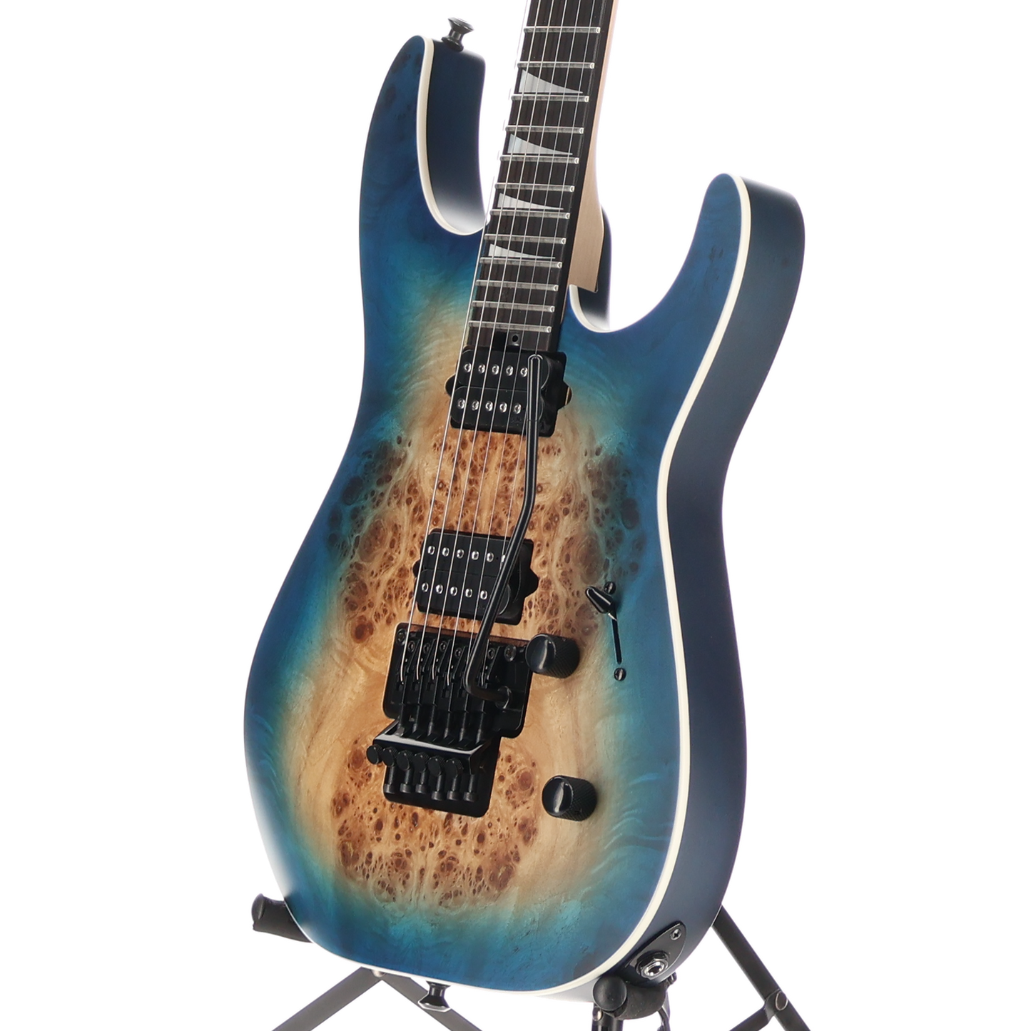 Jackson MJ Series Dinky DKRP, Transparent Blue Burst, Plays Great (W2) (00179)
