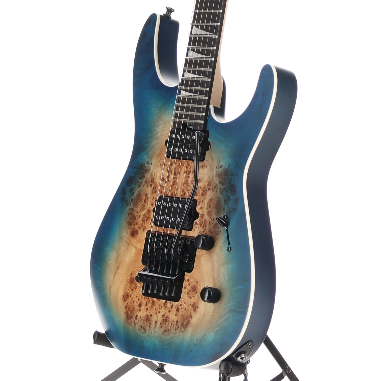 Jackson MJ Series Dinky DKRP, Transparent Blue Burst, Plays Great (W2) (00179)