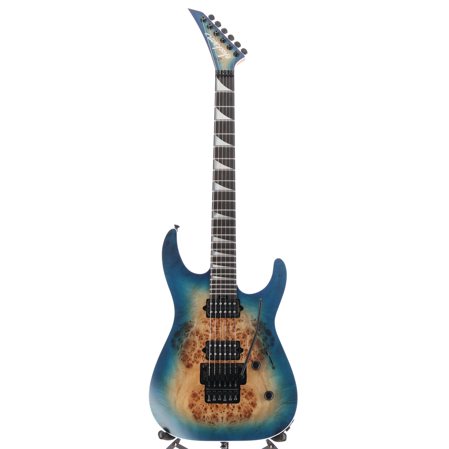 Jackson MJ Series Dinky DKRP, Transparent Blue Burst, Plays Great (W2) (00179)