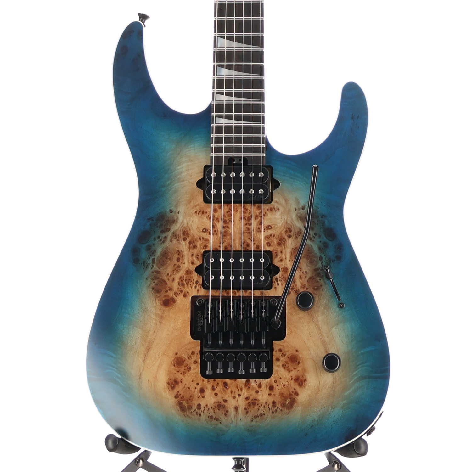 Jackson MJ Series Dinky DKRP, Transparent Blue Burst, Plays Great (W2) (00179)