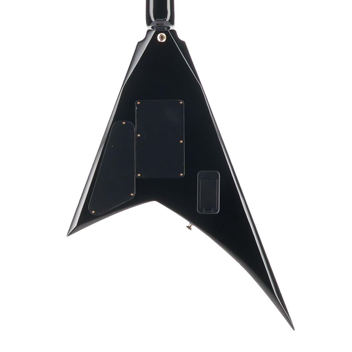 Jackson MJ Series Rhoads RR24MG, Ebony Fingerboard, Black with Yellow Pinstripes (BB2) (03149)