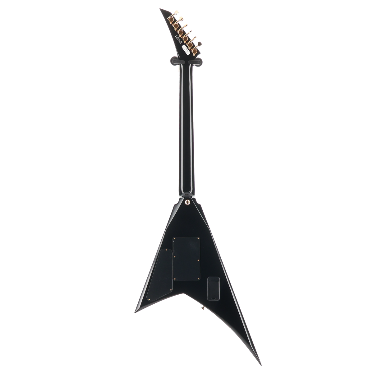 Jackson MJ Series Rhoads RR24MG, Ebony Fingerboard, Black with Yellow Pinstripes (BB2) (03149)
