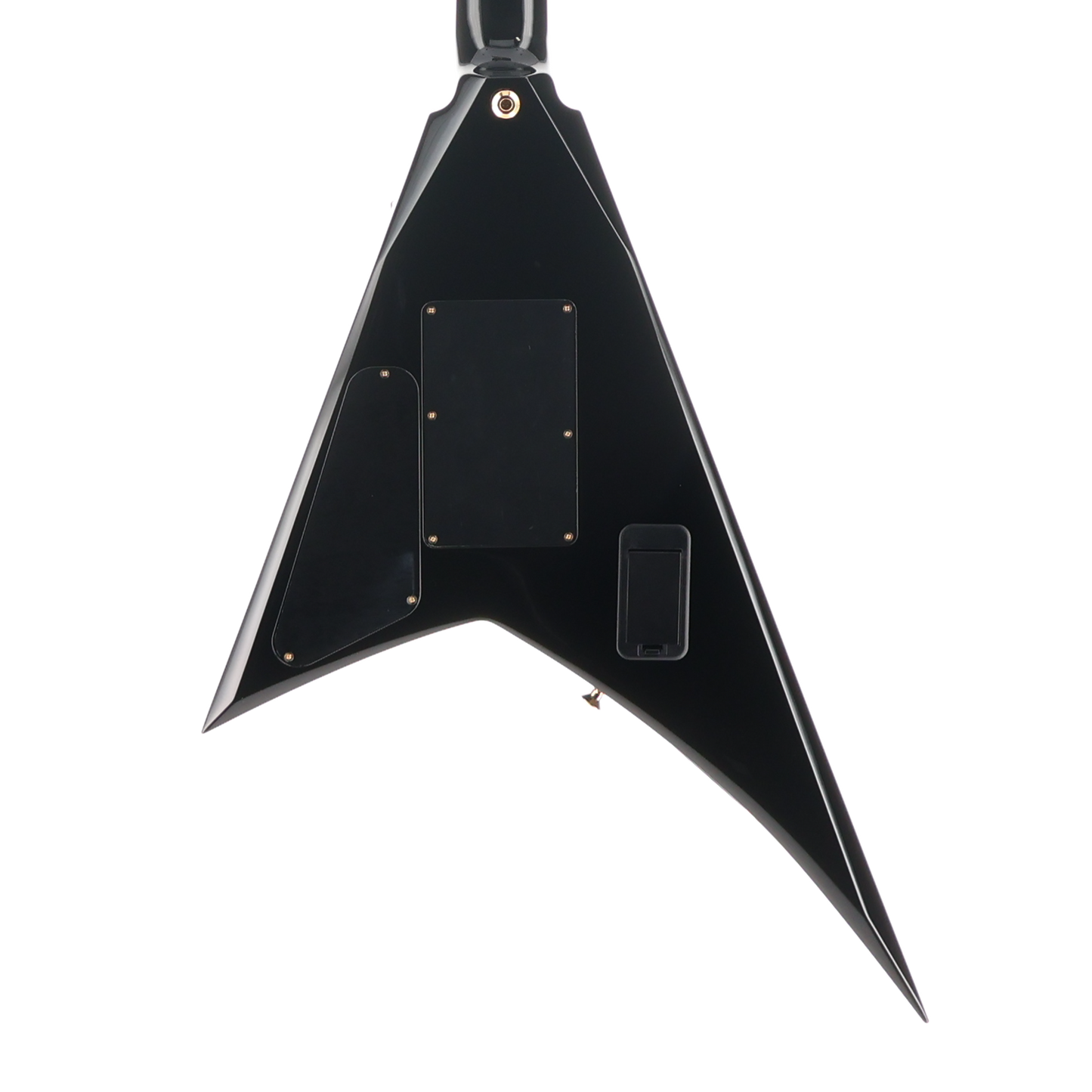 Jackson MJ Series Rhoads RR24MG, Ebony Fingerboard, Black with Yellow Pinstripes (RP) (01898)