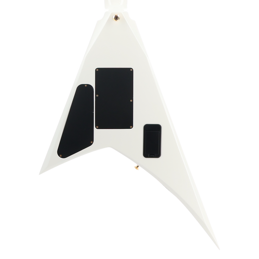 Jackson MJ Series Rhoads RR24MG, Ebony Fingerboard, White with Black Pinstripes (RP) (01876)