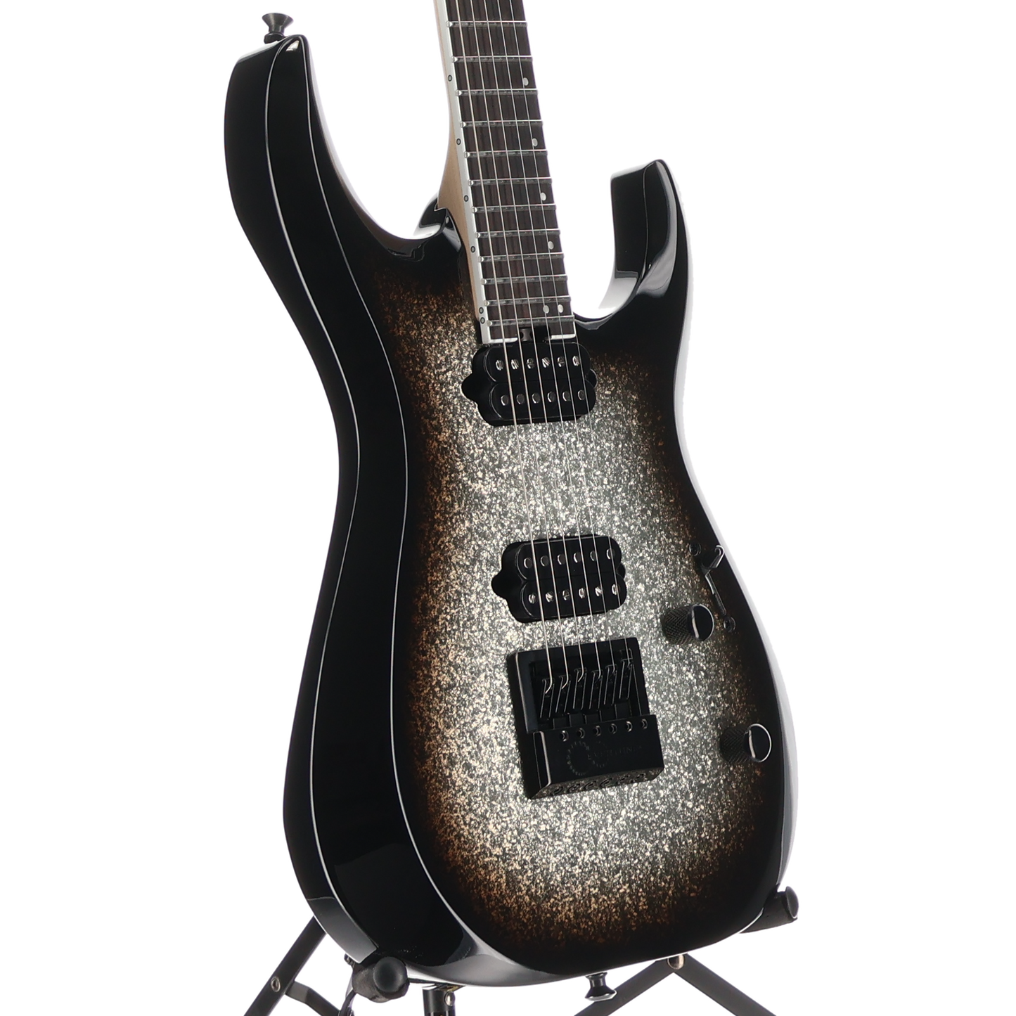 Jackson Pro Plus Series DK Modern EVTN6, Silver Sparkle, Expert Setup (Y10) (00027)