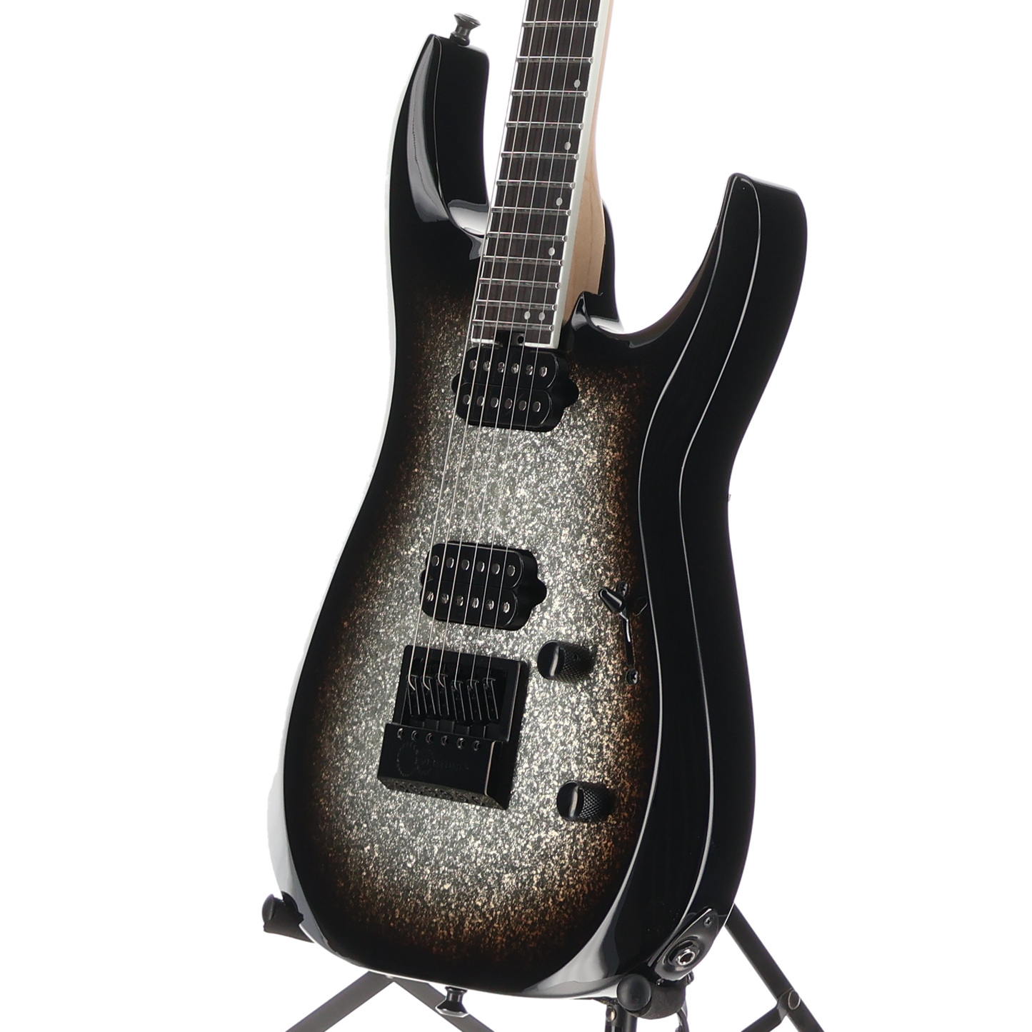 Jackson Pro Plus Series DK Modern EVTN6, Silver Sparkle, Expert Setup (Y10) (00027)