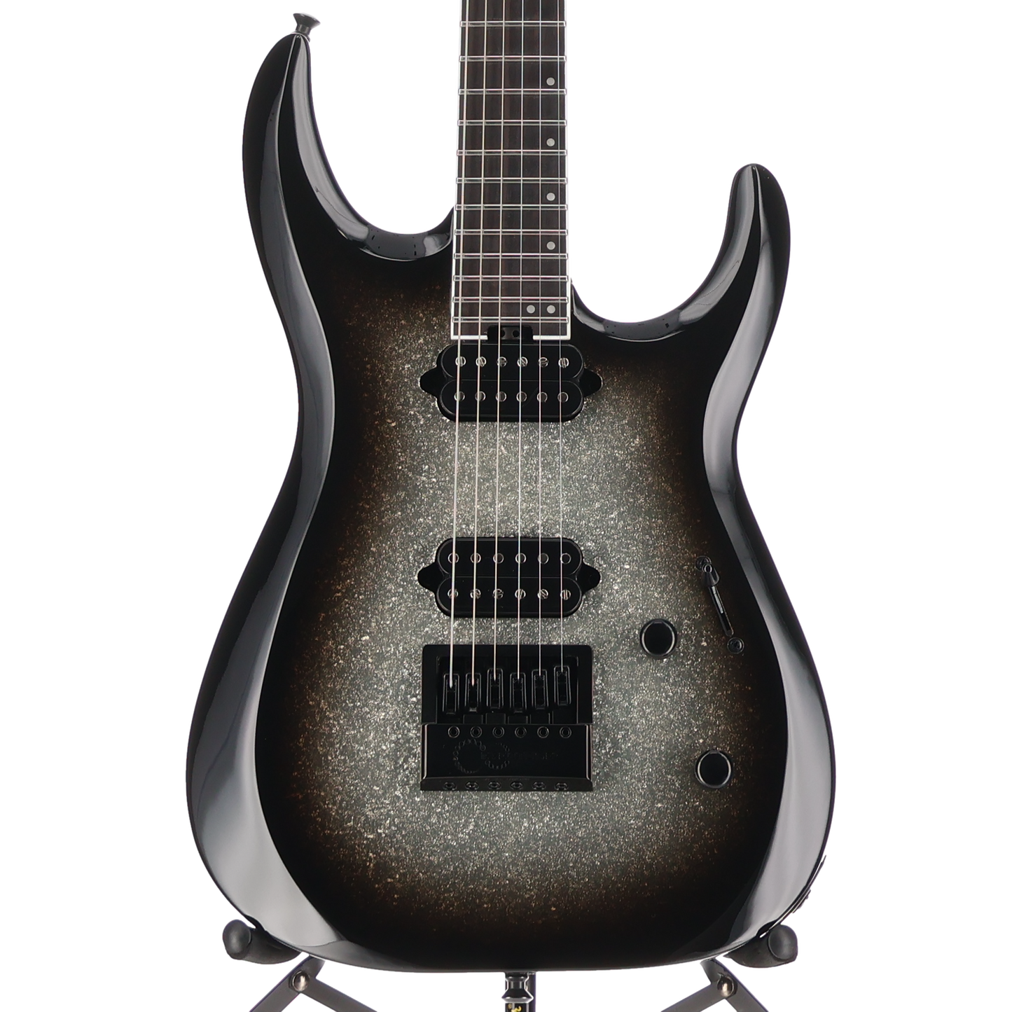 Jackson Pro Plus Series DK Modern EVTN6, Silver Sparkle, Expert Setup (Y10) (00027)