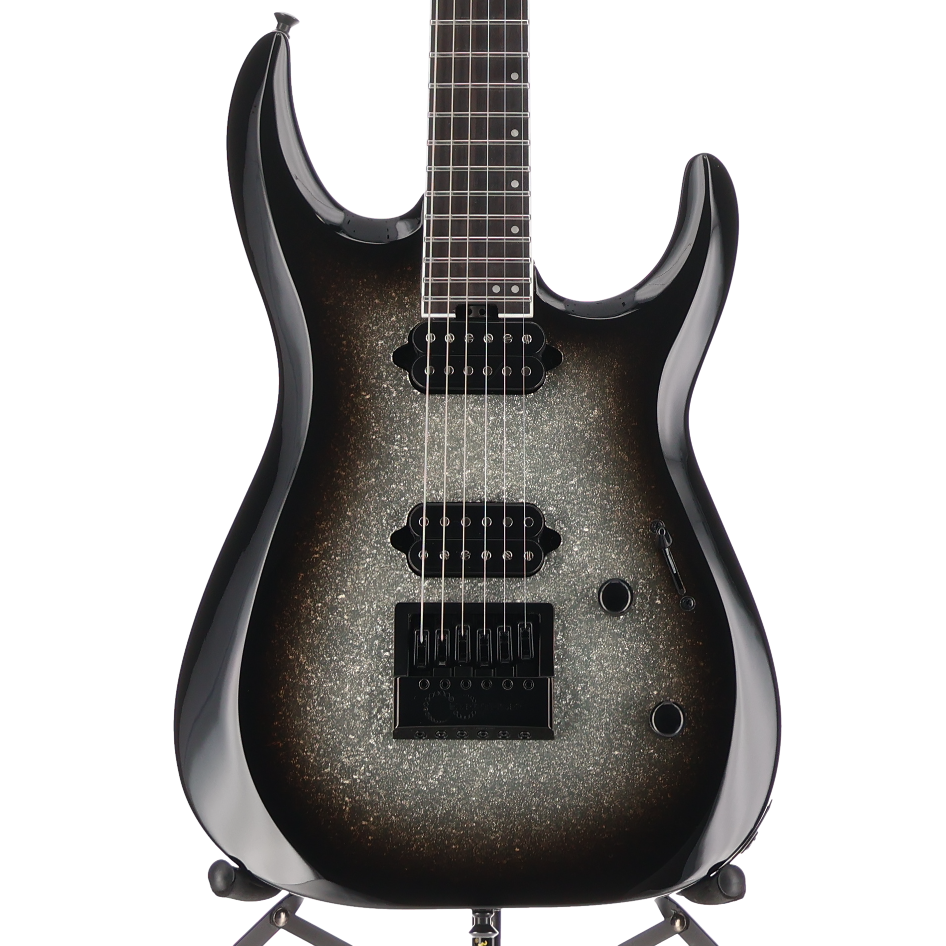 Jackson Pro Plus Series DK Modern EVTN6, Silver Sparkle, Expert Setup (Y10) (00027)