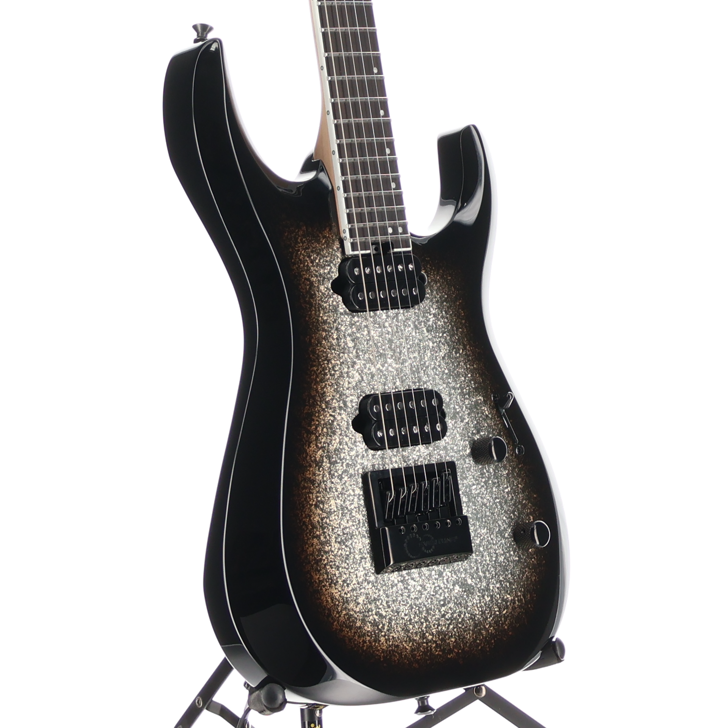 Jackson Pro Plus Series DK Modern EVTN6, Silver Sparkle, Pro Setup (AA2) (00028)