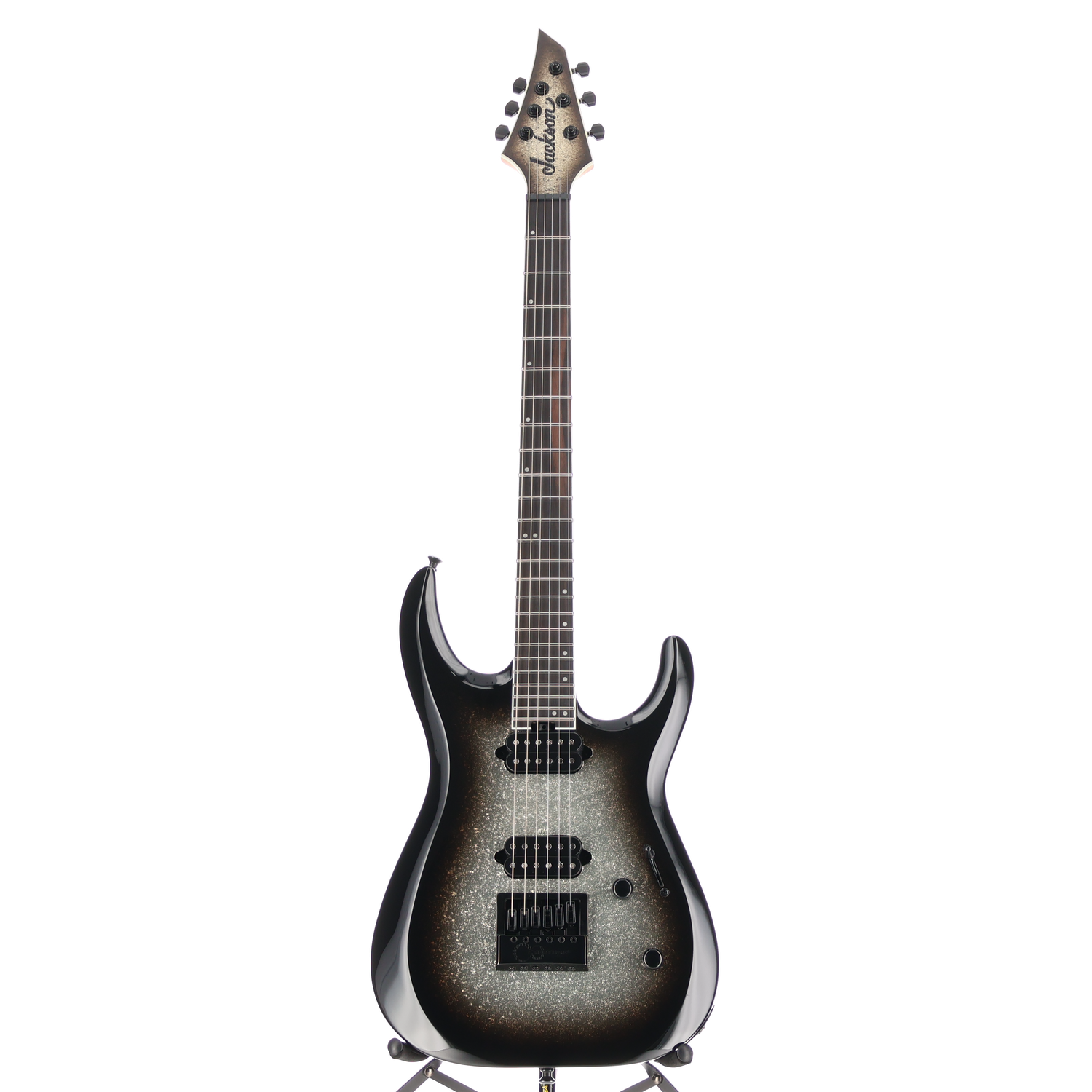Jackson Pro Plus Series DK Modern EVTN6, Silver Sparkle, Pro Setup (AA2) (00028)