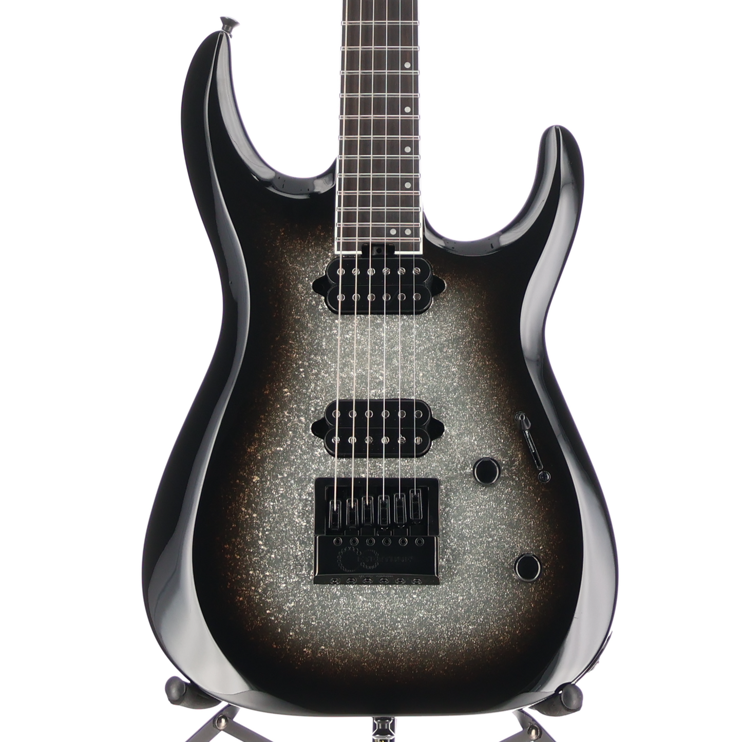 Jackson Pro Plus Series DK Modern EVTN6, Silver Sparkle, Pro Setup (AA2) (00028)