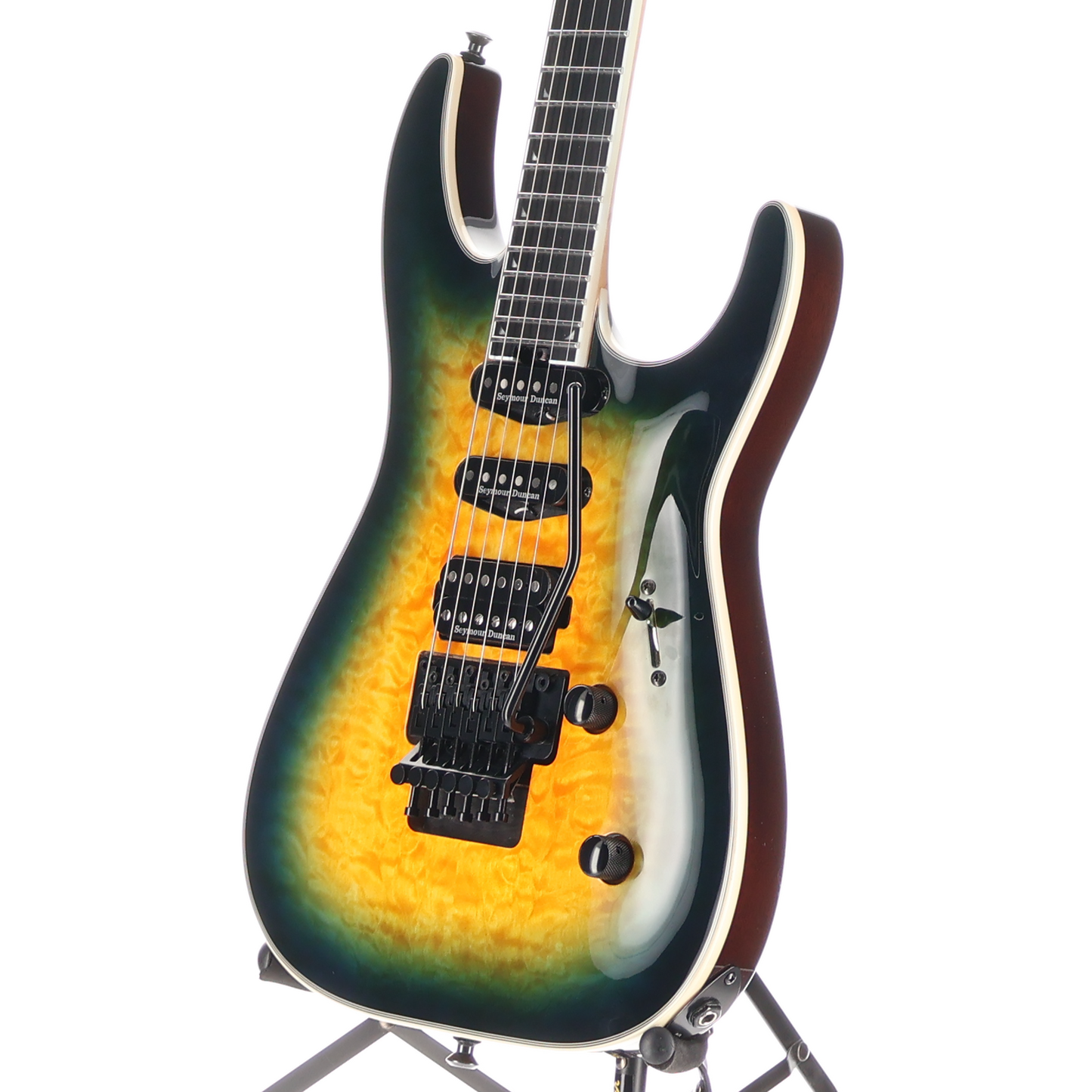 Jackson Pro Plus Series Soloist SLA3Q, Amber Blue Burst, Plays Great (A11) (04963)