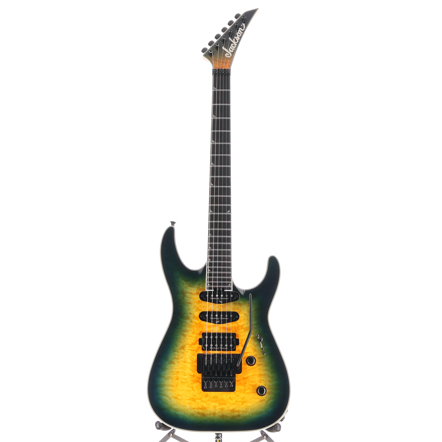 Jackson Pro Plus Series Soloist SLA3Q, Amber Blue Burst, Plays Great (A11) (04963)