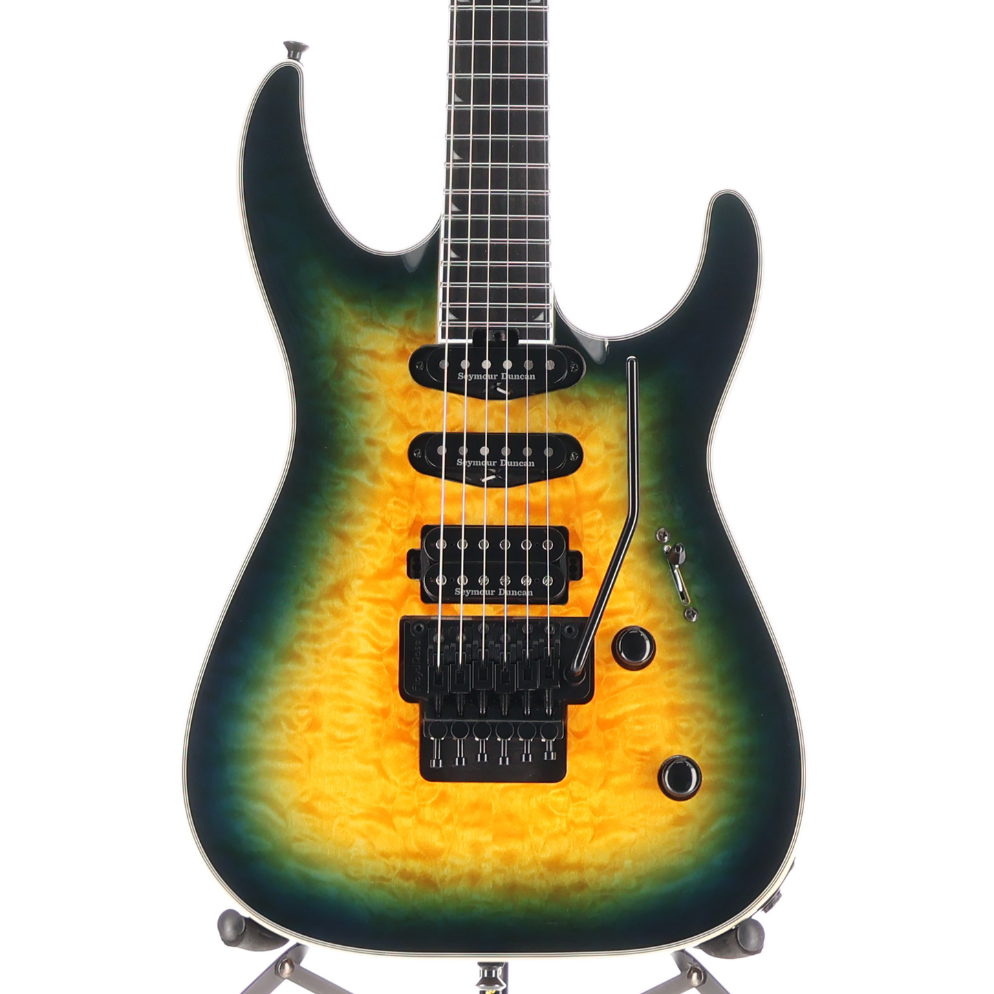 Jackson Pro Plus Series Soloist SLA3Q, Amber Blue Burst, Plays Great (A11) (04963)