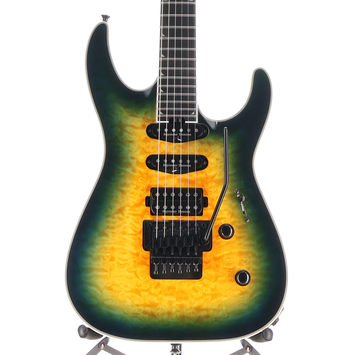 Jackson Pro Plus Series Soloist SLA3Q, Amber Blue Burst, Plays Great (A11) (04963)