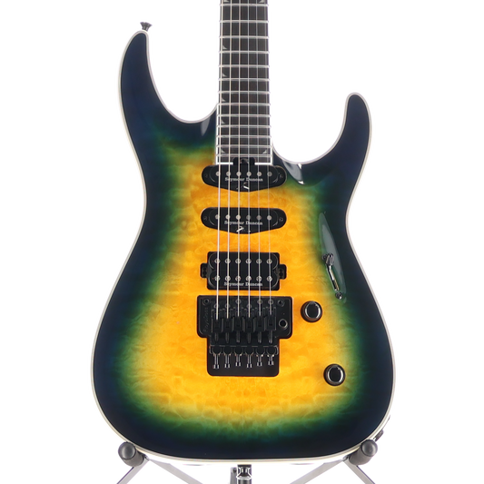 Jackson Pro Plus Series Soloist SLA3Q, Ebony Fingerboard, Amber Blue Burst (I5) (03073)