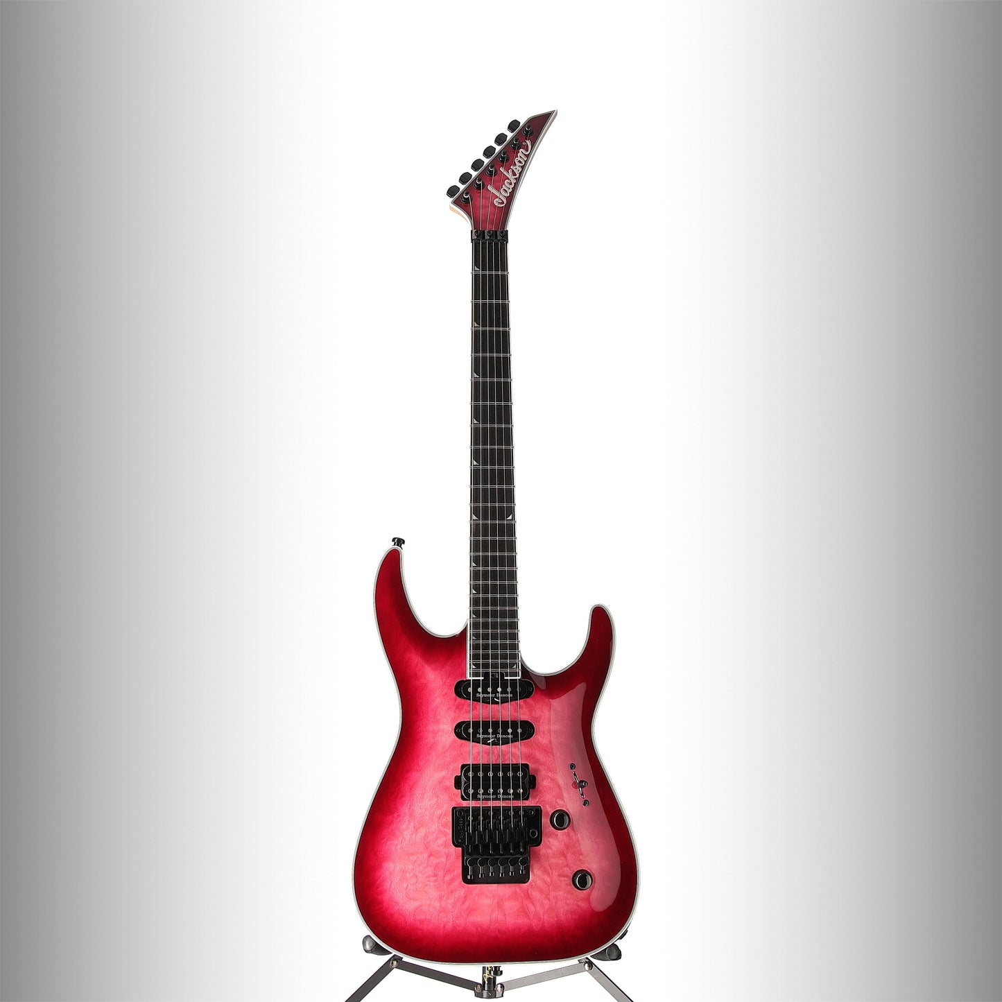 Jackson Pro Plus Series Soloist SLA3Q, Ebony Fingerboard, Fuschia Burst (EA1) (02885)