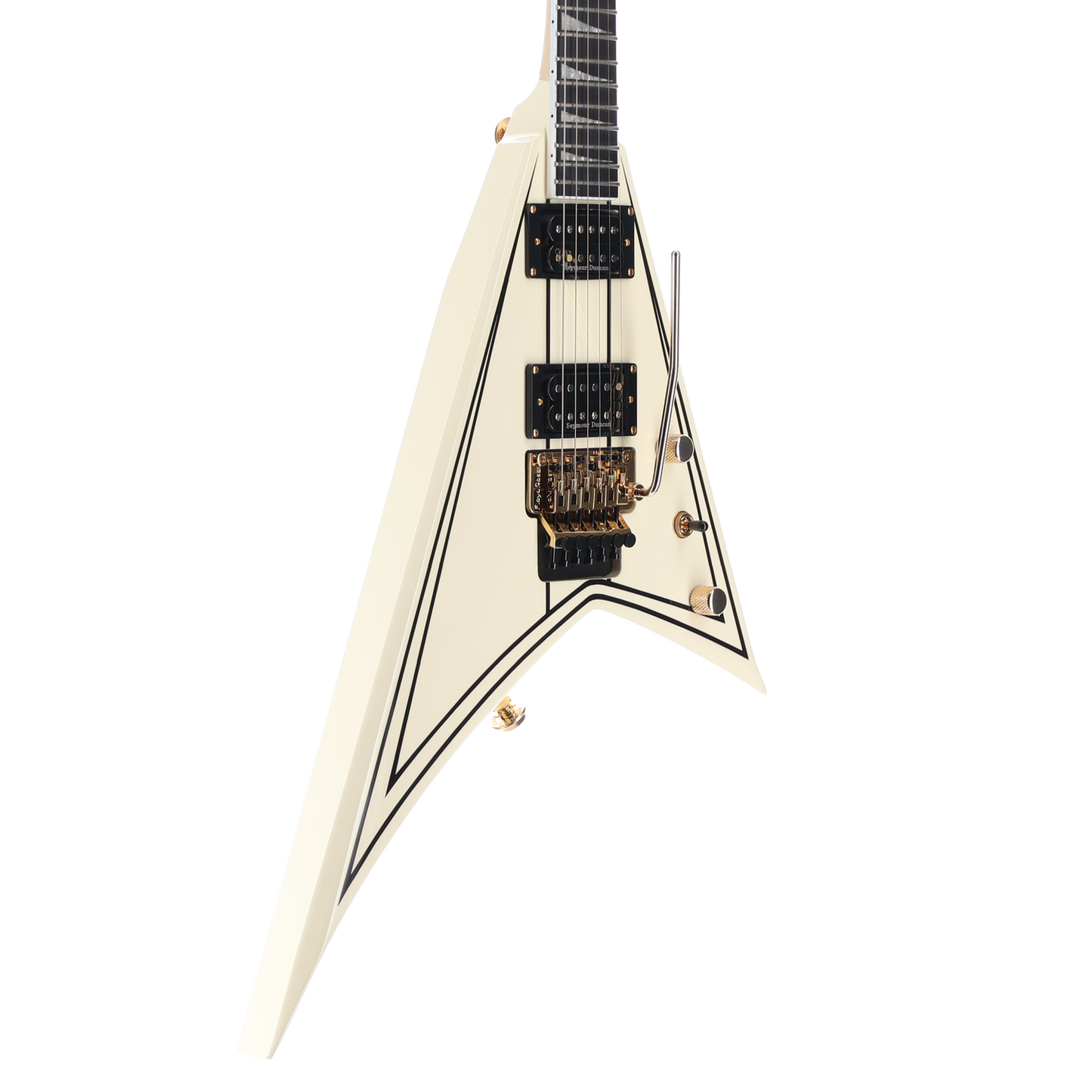 Jackson Pro Series Rhoads RR3, Ebony Fingerboard, Ivory with Black Pinstripes (SR) (01185)